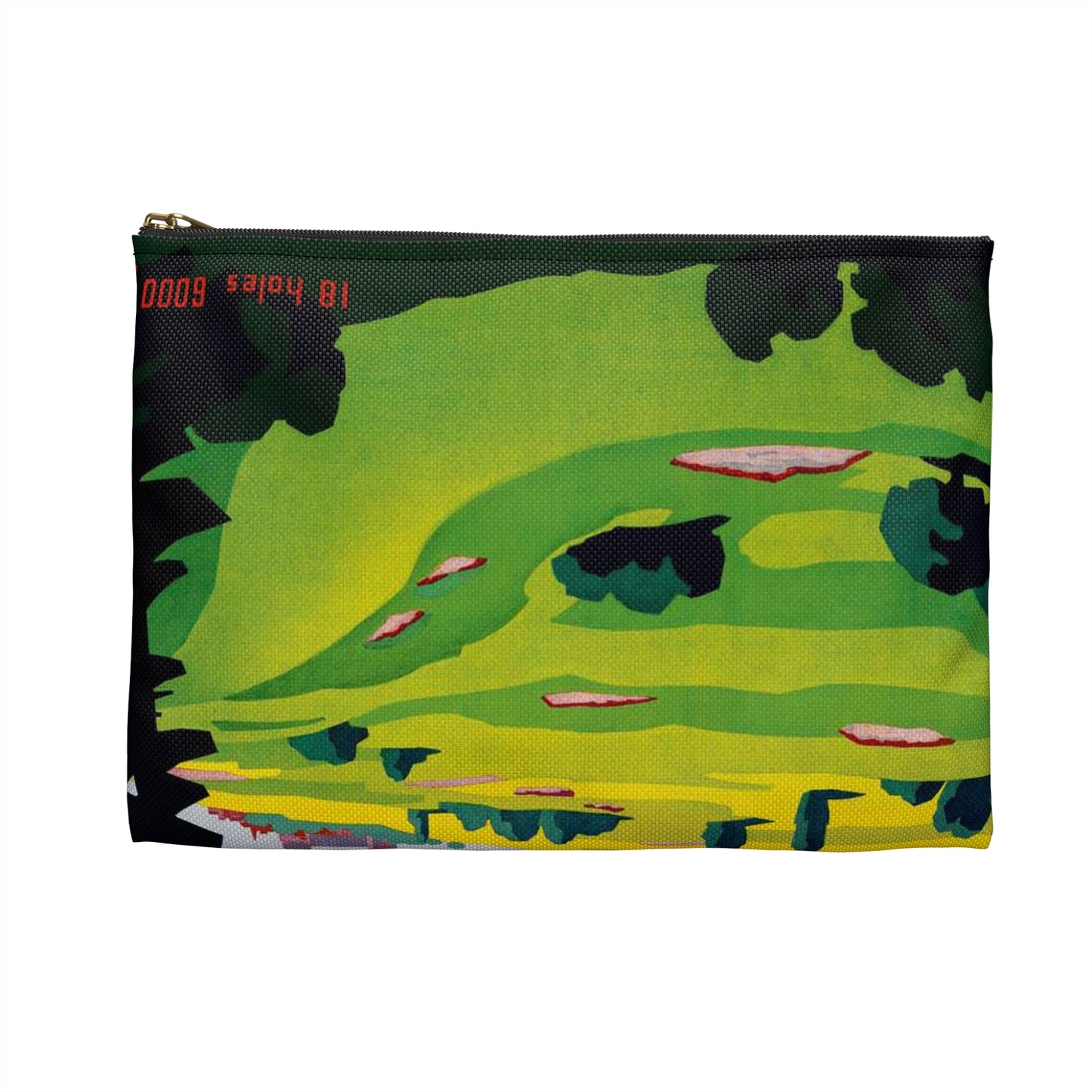 Poster - Golf. Lausanne - Public domain lithograph Large Organizer Pouch with Black Zipper