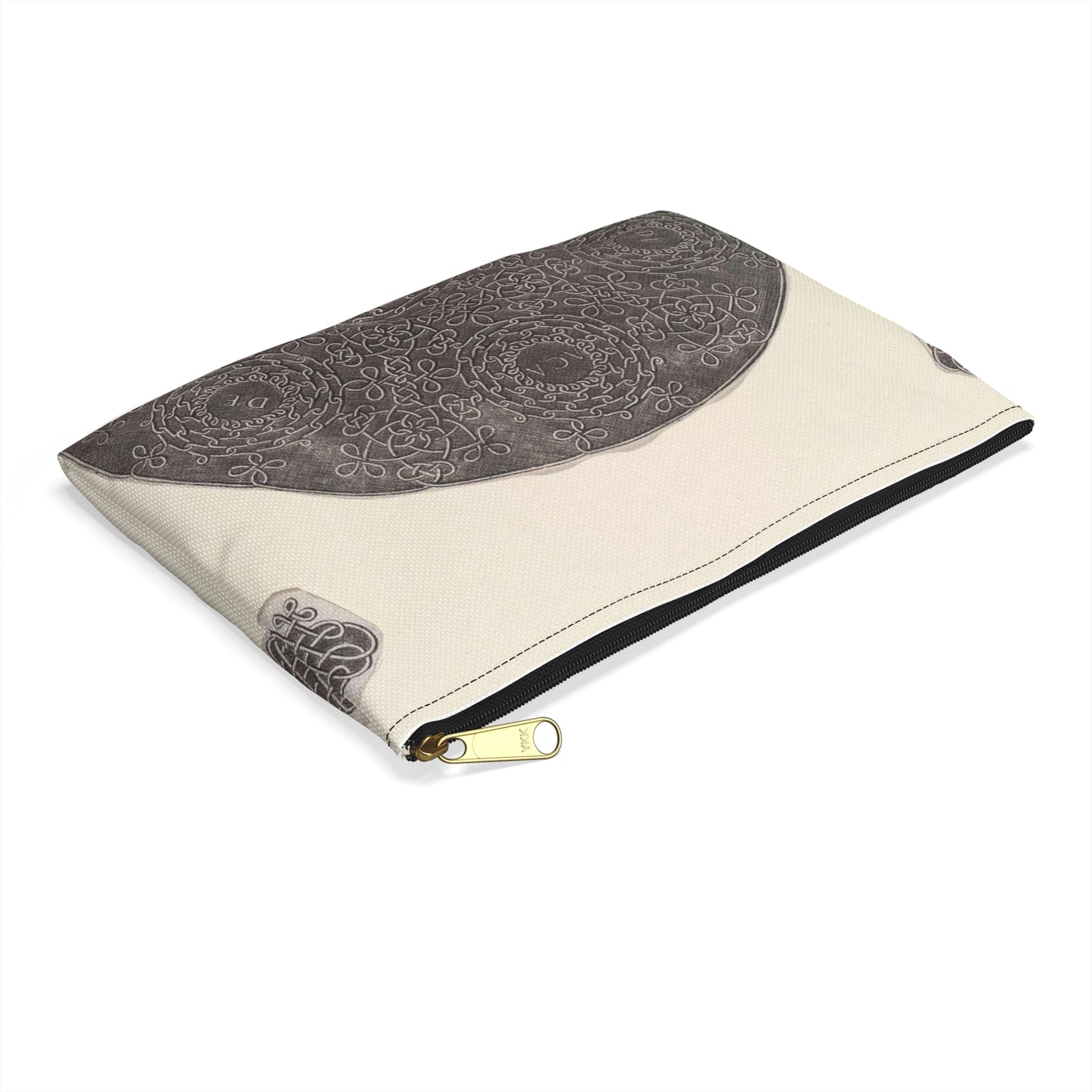 Leonardo da Vinci - Fourth Knot Large Organizer Pouch with Black Zipper