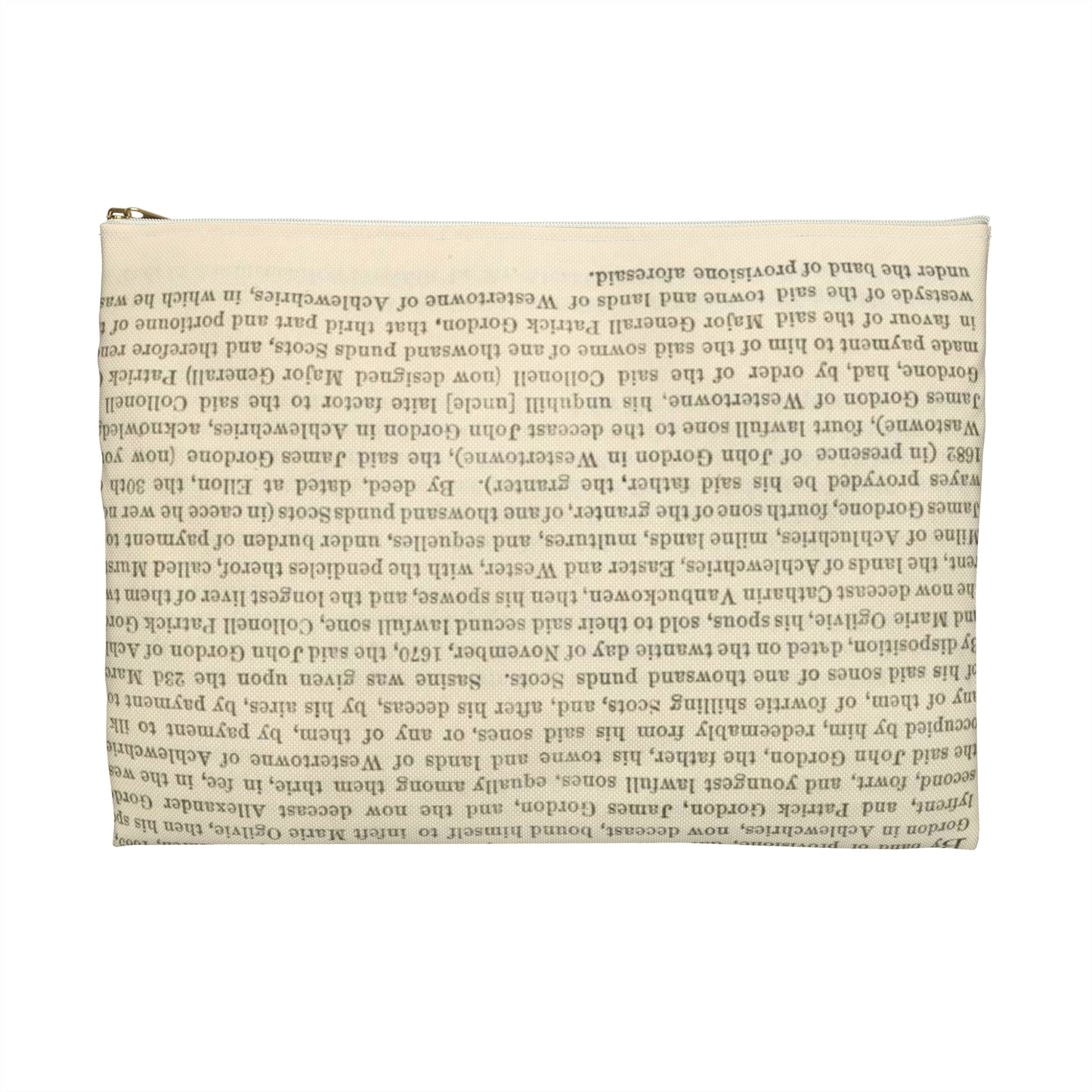 212 APPENDIX.   the twentieth day of May, 1674. — {From the Particular Register of Seisins for Aberdeenshire and  Kincardineshire Large Organizer Pouch with Black Zipper