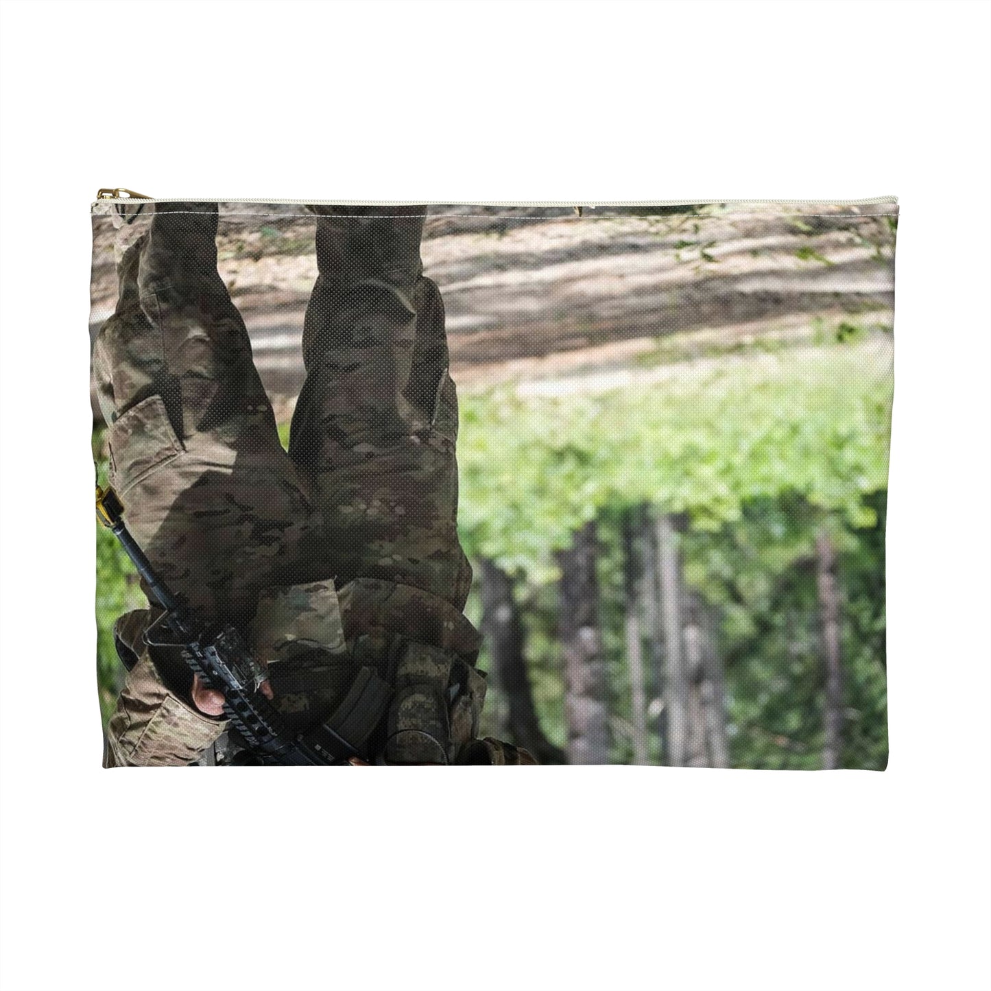1st Lt. Jamieson Barnes an officer with Headquarters, Large Organizer Pouch with Black Zipper