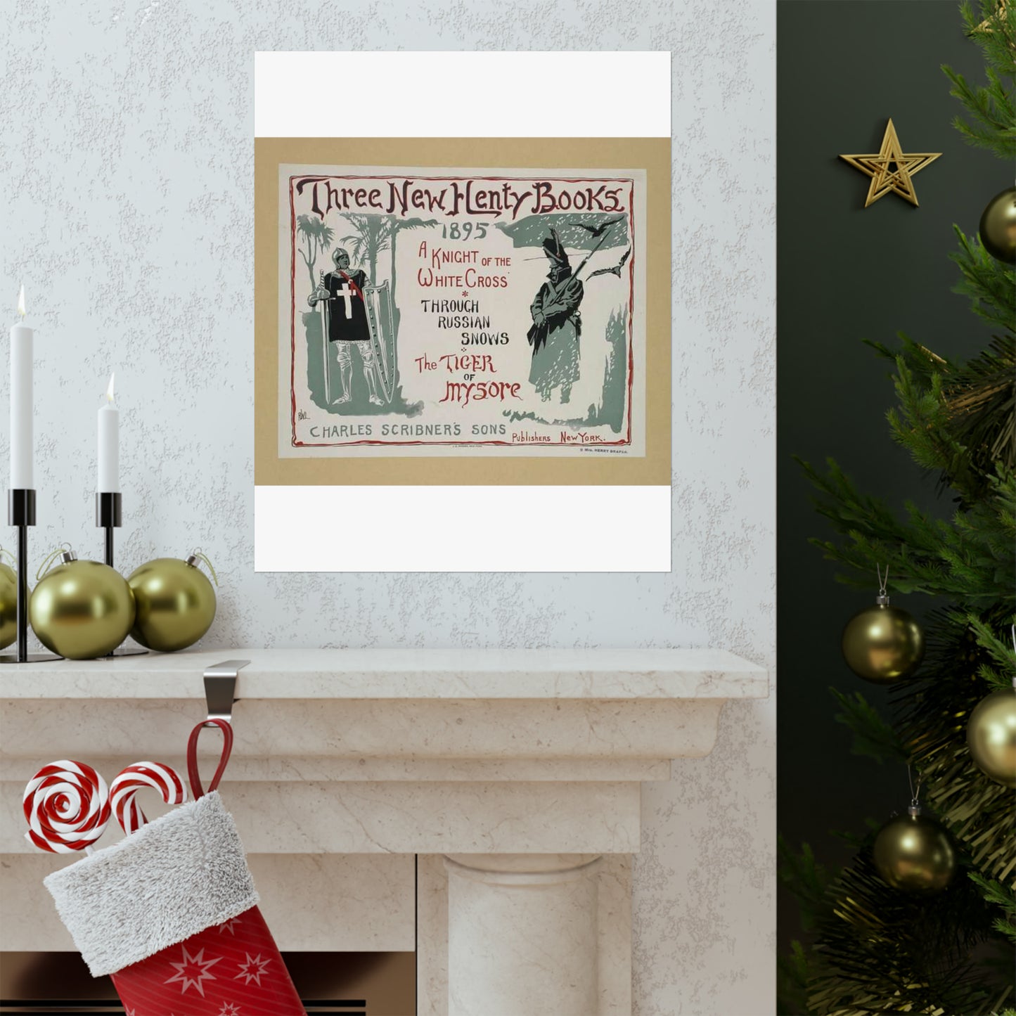 Three new Henty books., Art Nouveau Poster High Quality Matte Wall Art Poster for Home, Office, Classroom