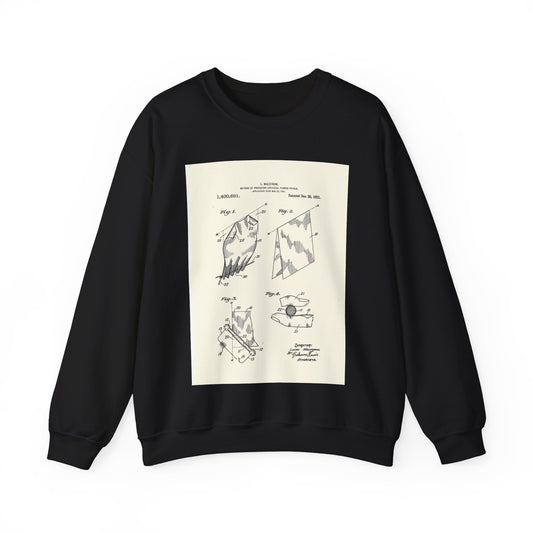 Patent Case File No. 1,400,691, Method of Producing Artificial-Flower Petals, Inventor- Louise Malstrom. - DPLA - 6710c28c24e0449480bf0fb8ddb4a41d (page 4) Black Heavy Blend Adult Crew Neck SweatShirt