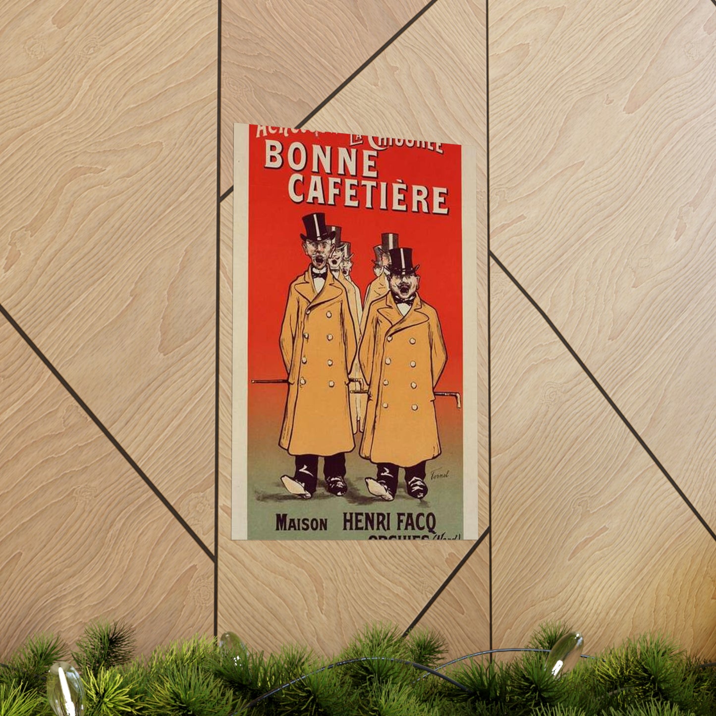 Affiche pour la "Chicorée Bonne Cafetière". High Quality Matte Wall Art Poster for Home, Office, Classroom