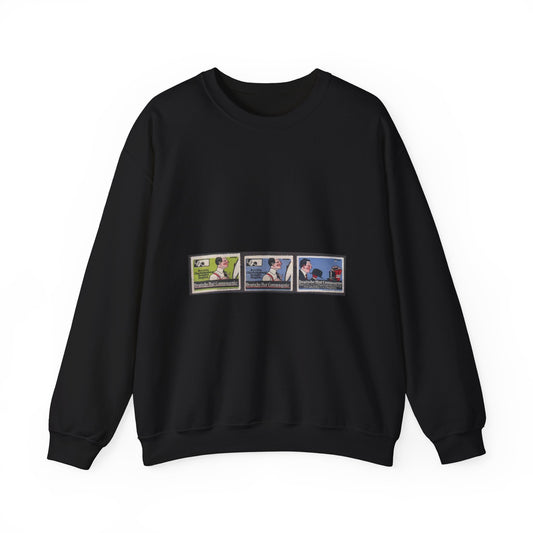 Leon Amar - Deutsche Hut Compagnie Black Heavy Blend Adult Crew Neck SweatShirt