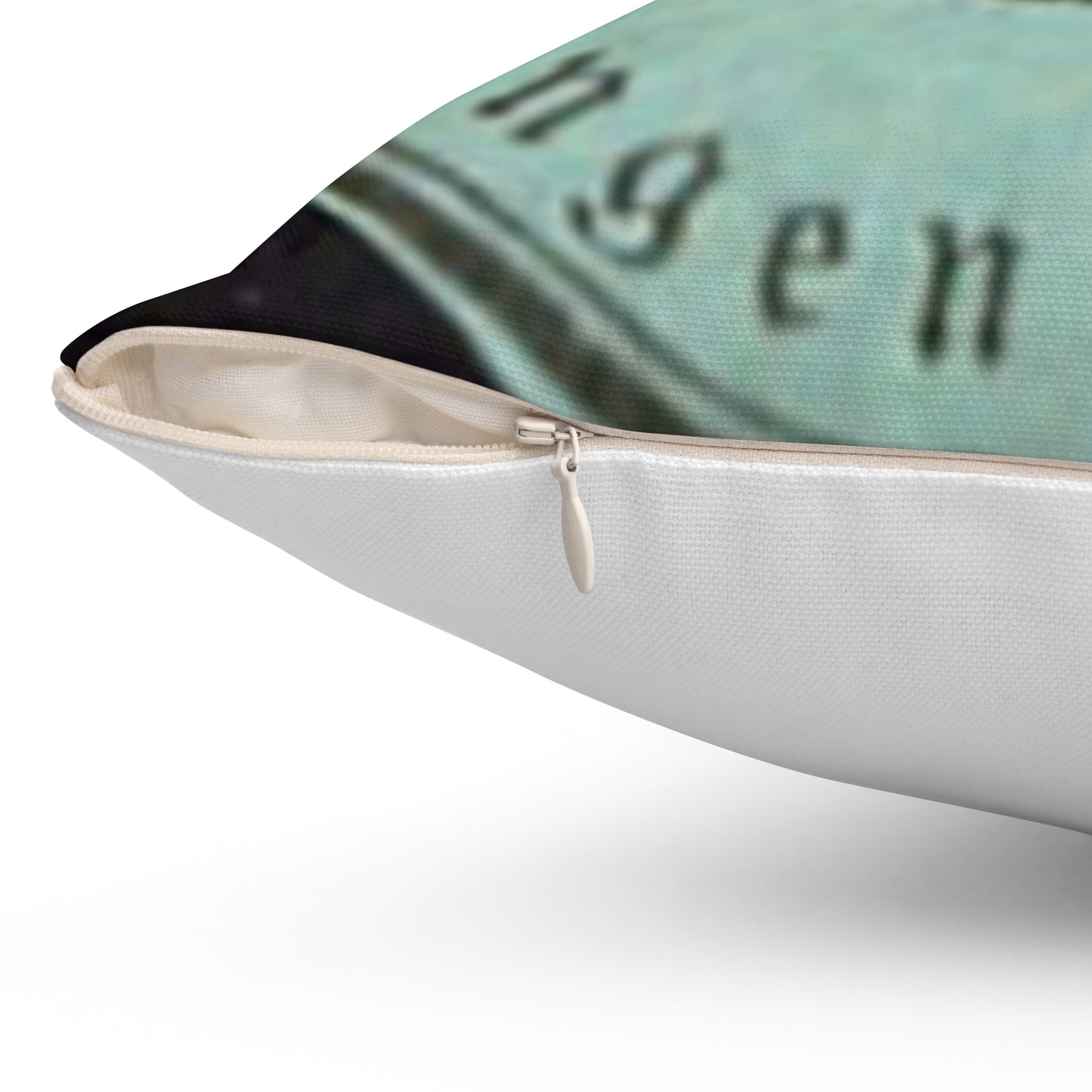 Oberamt Wangen Briefsiegel - public domain postal stamp scan Decorative Accent Square Pillow