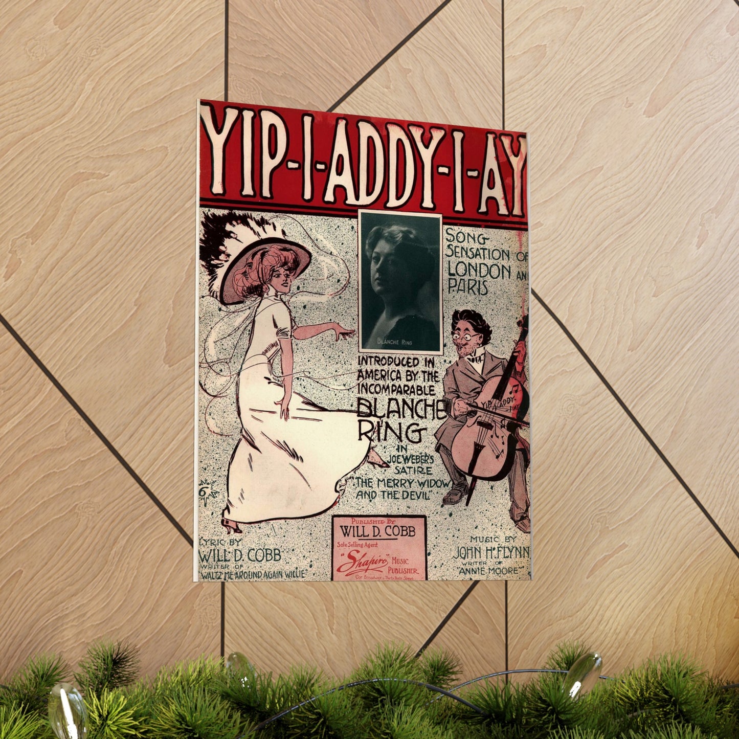 Yip I addy I ay! - Public domain American sheet music High Quality Matte Wall Art Poster for Home, Office, Classroom