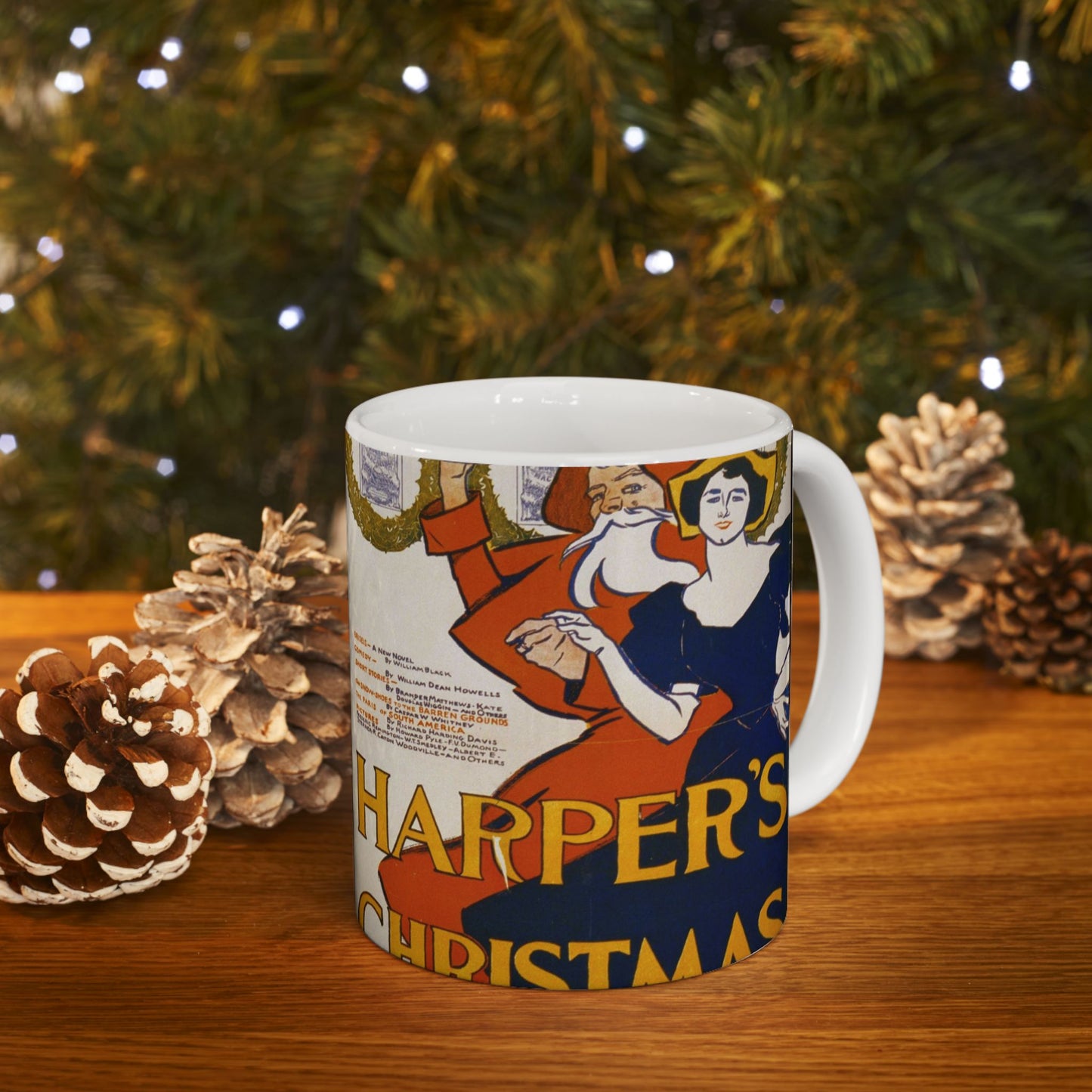 Edward Penfield - Harper's [for] Christmas, Art Nouveau Poster Beautiful Novelty Ceramic Coffee Mug 11oz