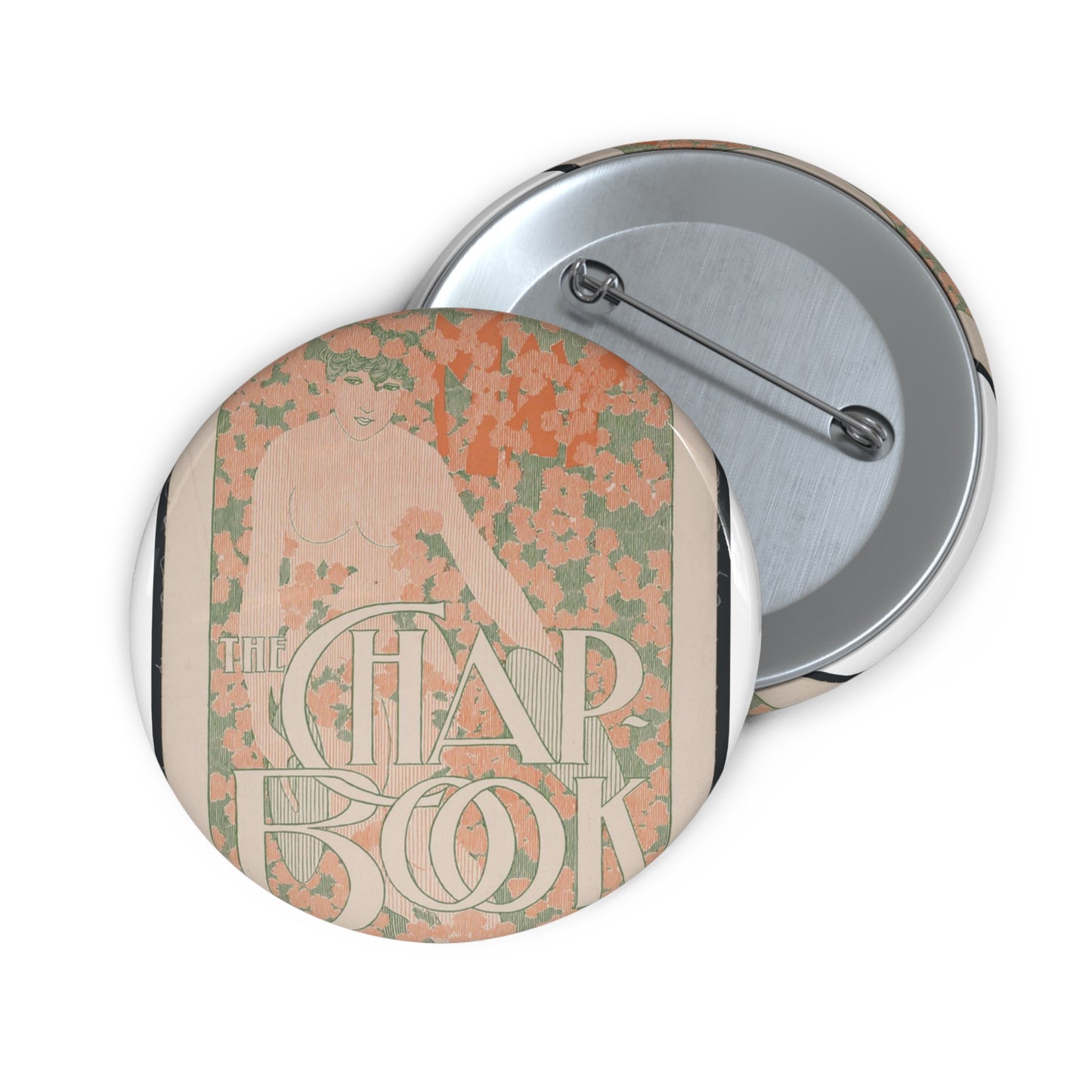 The Chap-book No. 4: May. - Public domain book illustration Pin Buttons with Crisp Design