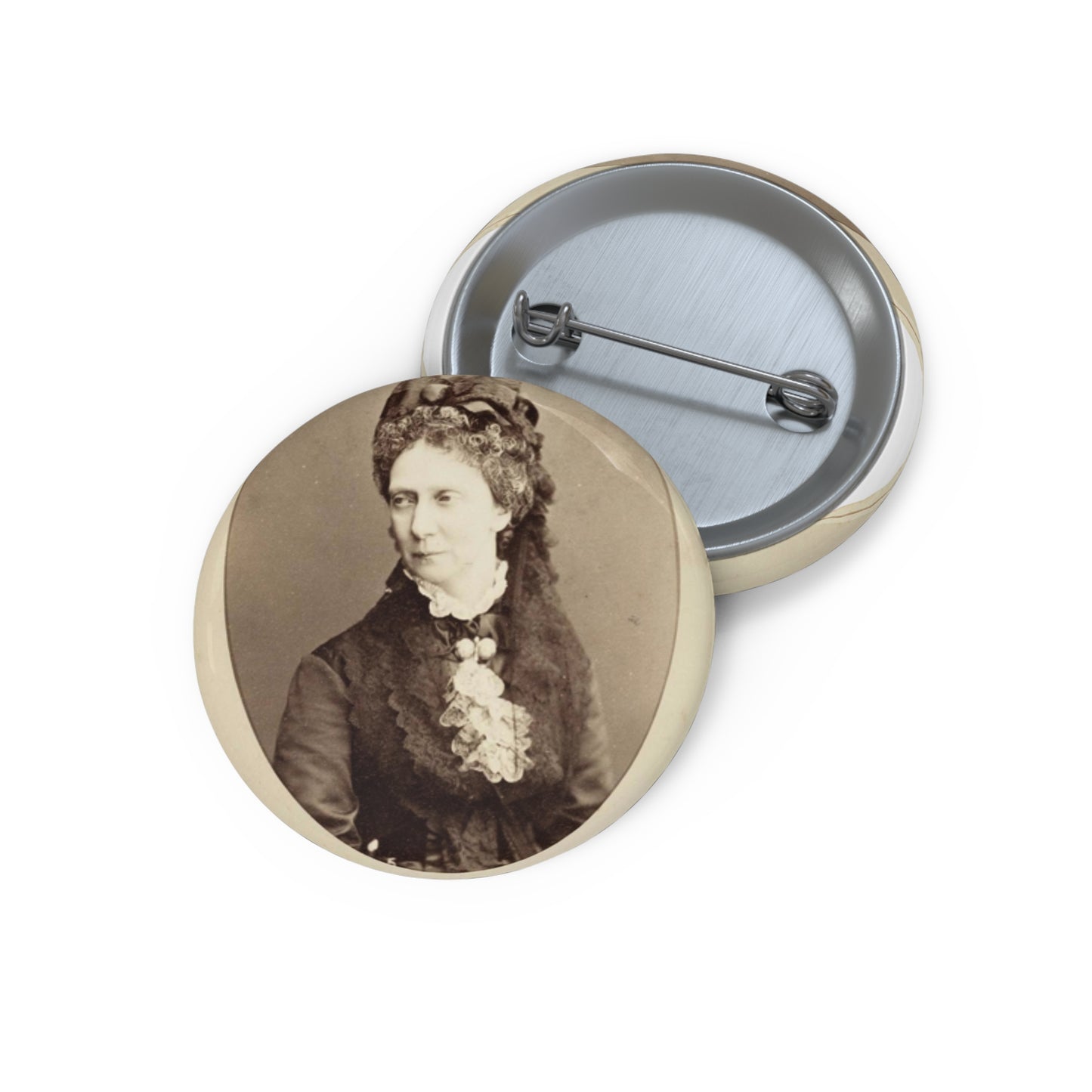 Maria Alexandrovna (Marie of Hesse) Pin Buttons with Crisp Design