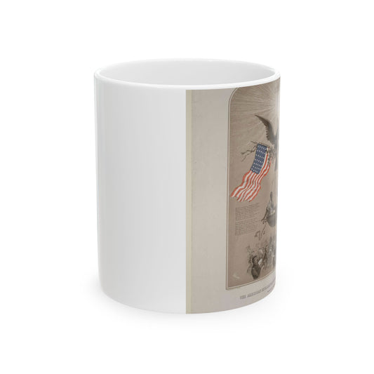 The American Declaration of Independence illustrated / Fabronious ; designed by R. Thayer ; L. Prang & Co. Lith., Boston. Beautiful Novelty Ceramic Coffee Mug 11oz