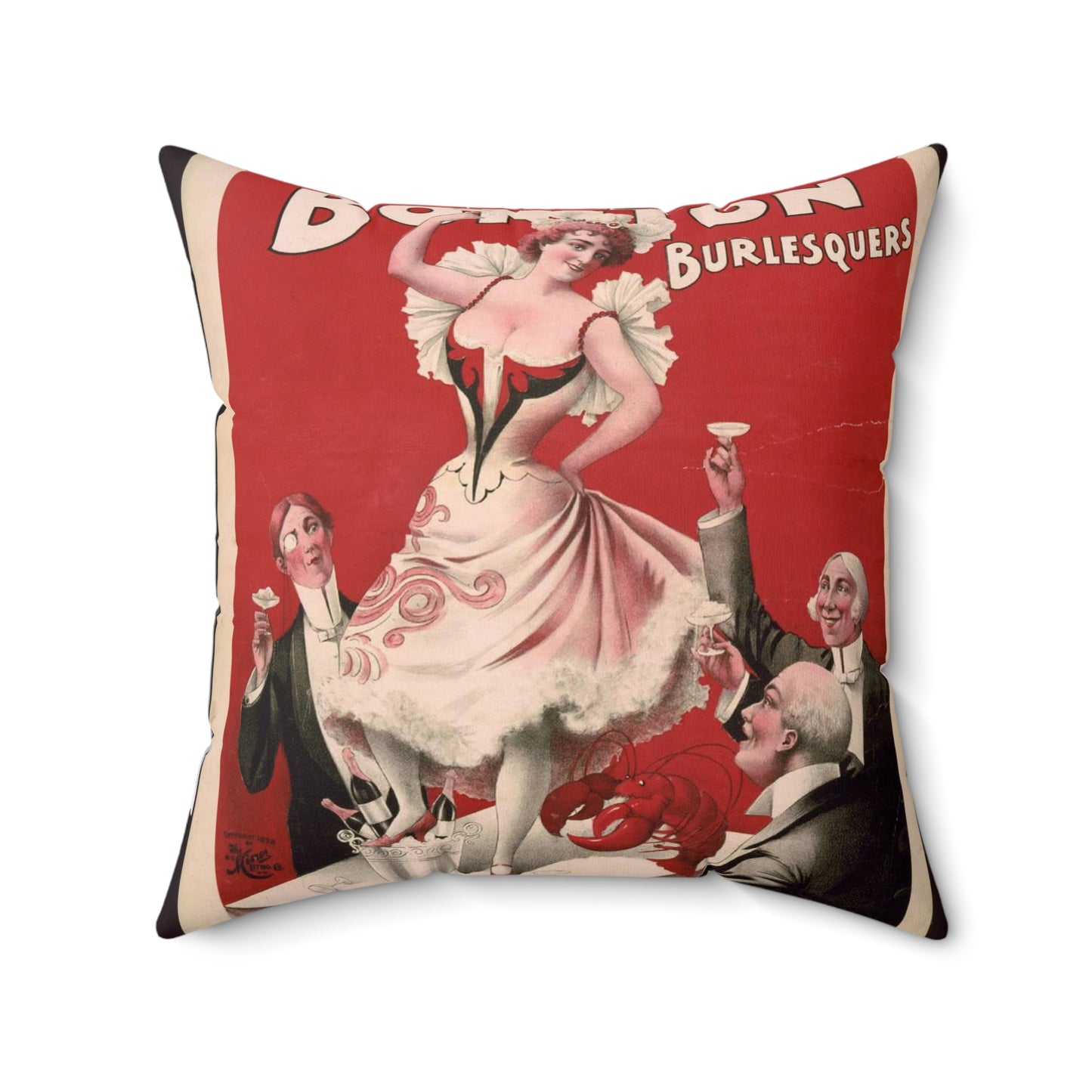 Bon Ton Burlesquers 365 days ahead of them all. Decorative Accent Square Pillow