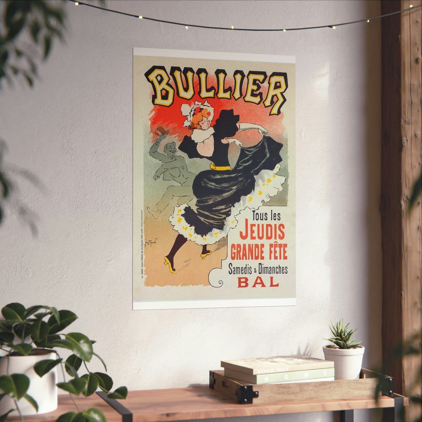 Affiche pour le "Bal Bullier".. Public domain reproduction. High Quality Matte Wall Art Poster for Home, Office, Classroom
