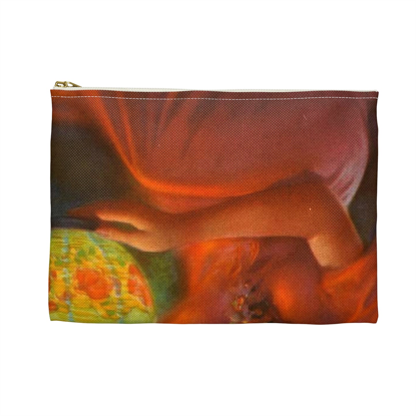 Lantern Glow by Edward Mason Eggleston Large Organizer Pouch with Black Zipper