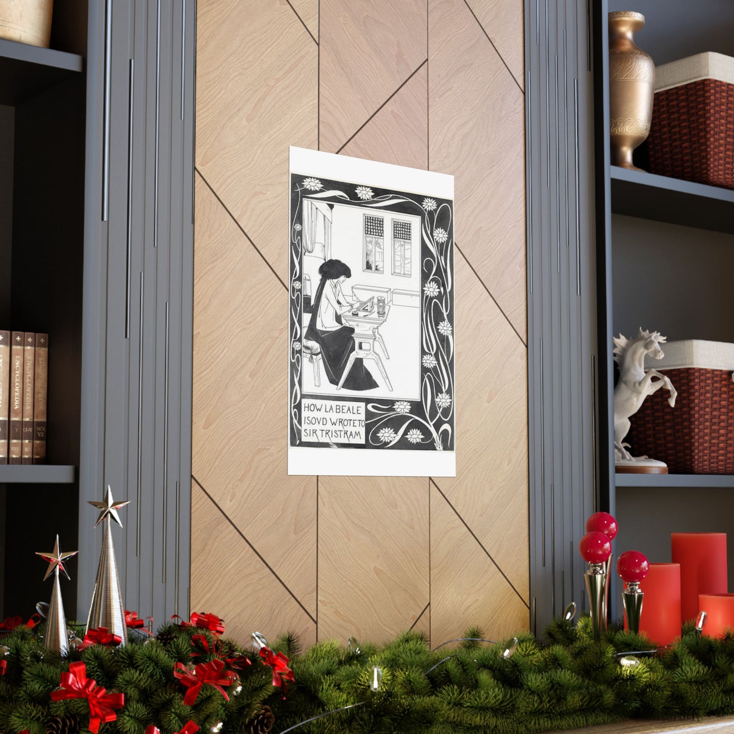 How la Beale Isoud wrote to Sir Tristram High Quality Matte Wall Art Poster for Home, Office, Classroom