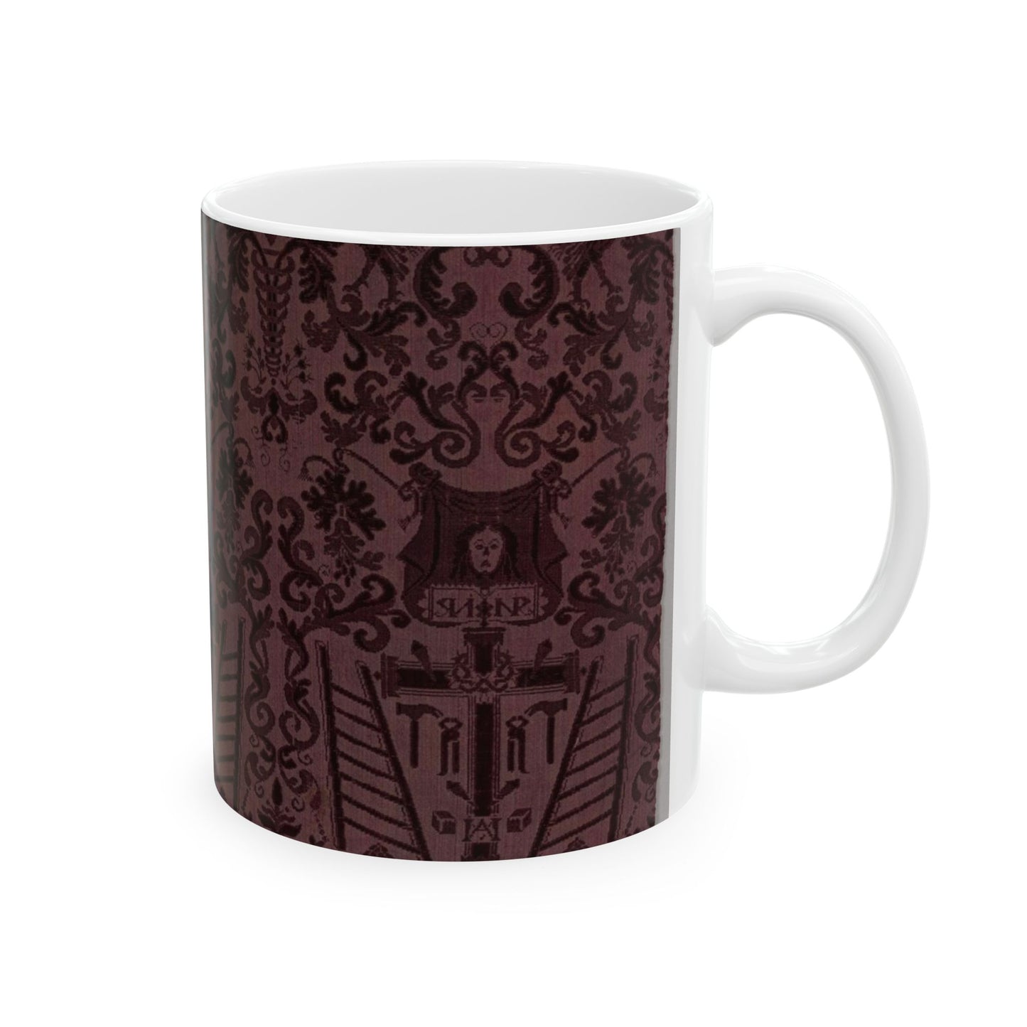 Length of velvet with Instruments of the Passion Beautiful Novelty Ceramic Coffee Mug 11oz