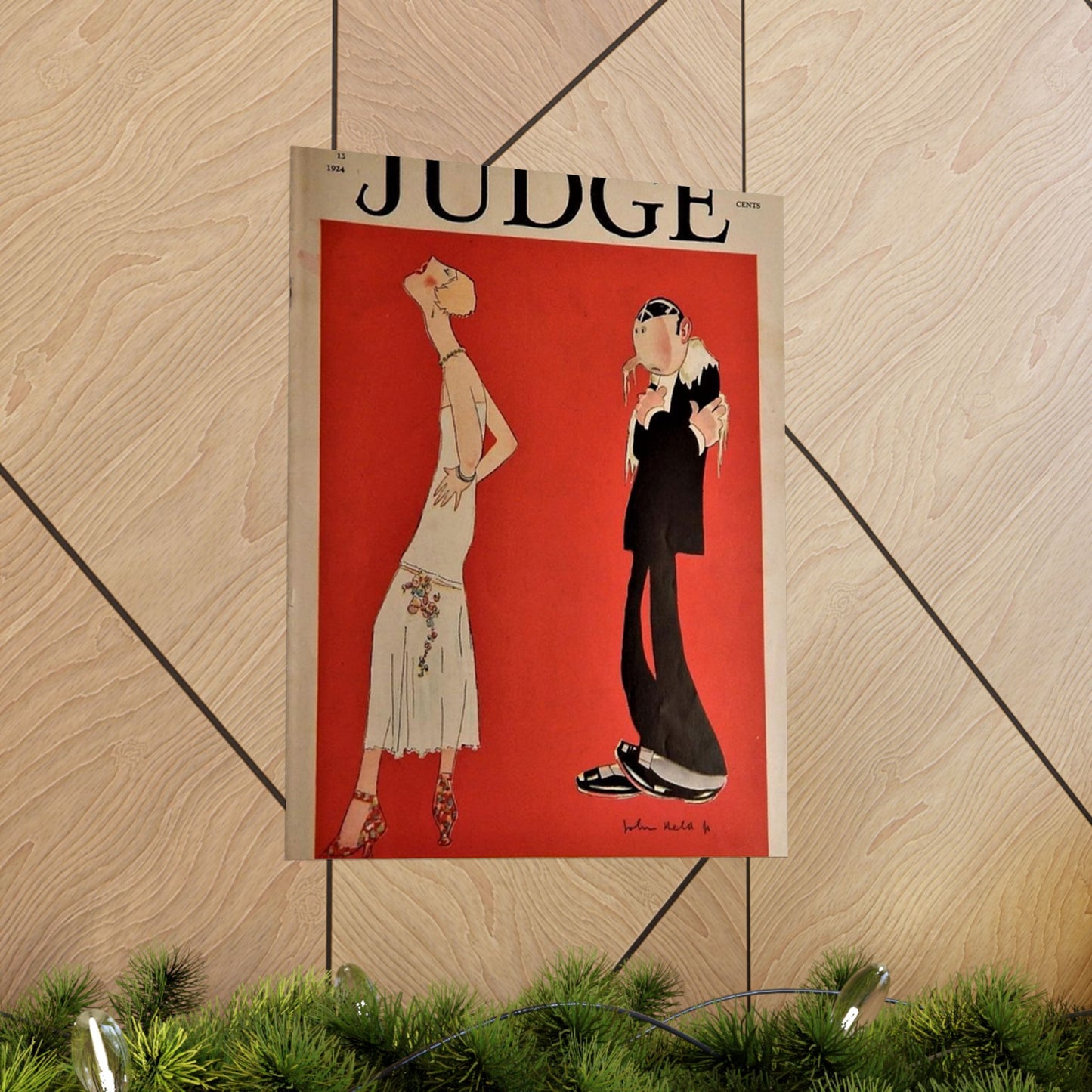 JudgeMagazine13Sep1924 - Art Deco public domain image High Quality Matte Wall Art Poster for Home, Office, Classroom