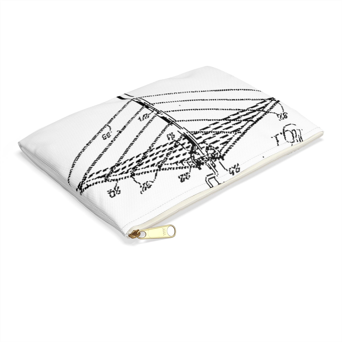 Patent drawing - Clothes dryer Public domain  image Large Organizer Pouch with Black Zipper