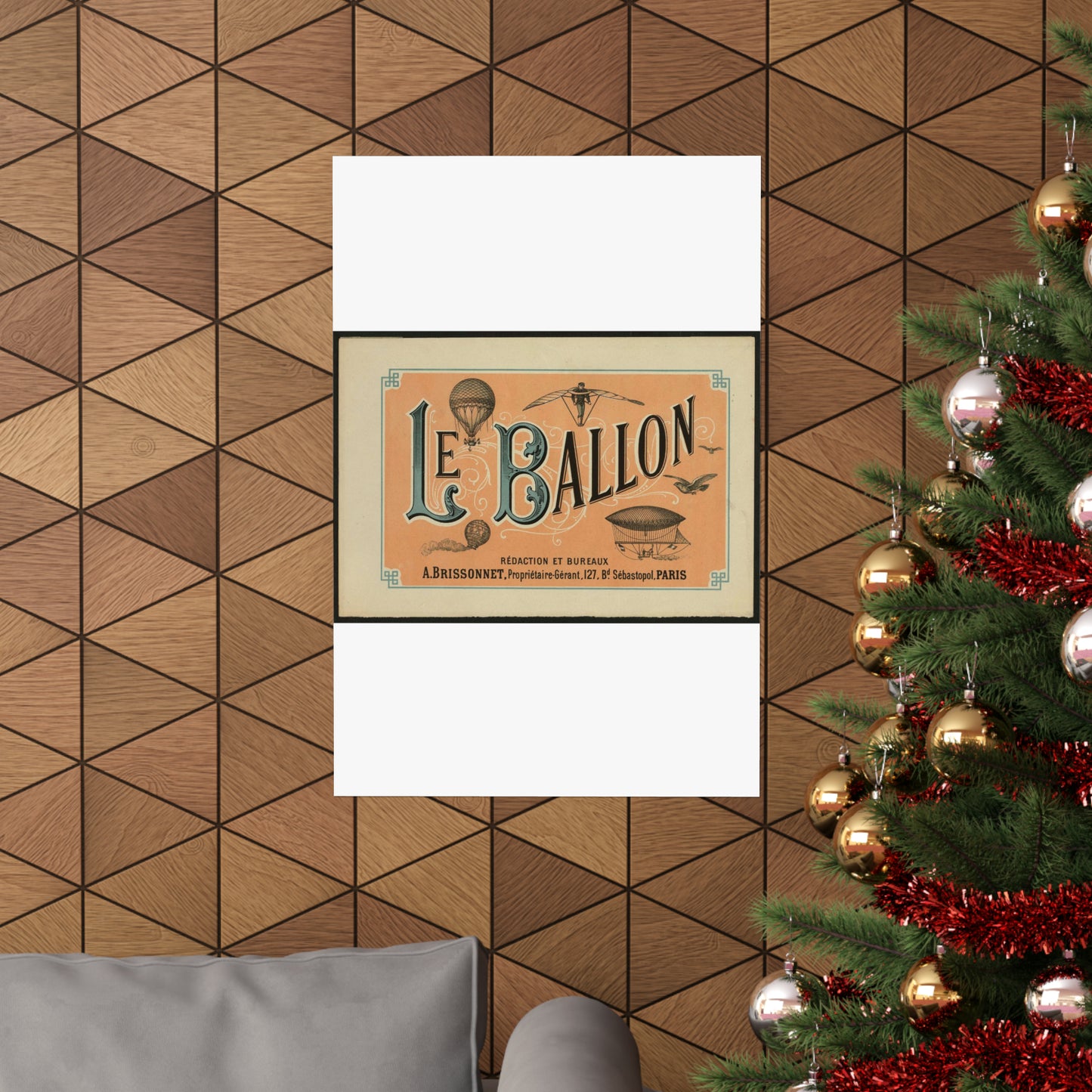 Le ballon rédaction et bureaux A. Brissonnet ... Paris. High Quality Matte Wall Art Poster for Home, Office, Classroom