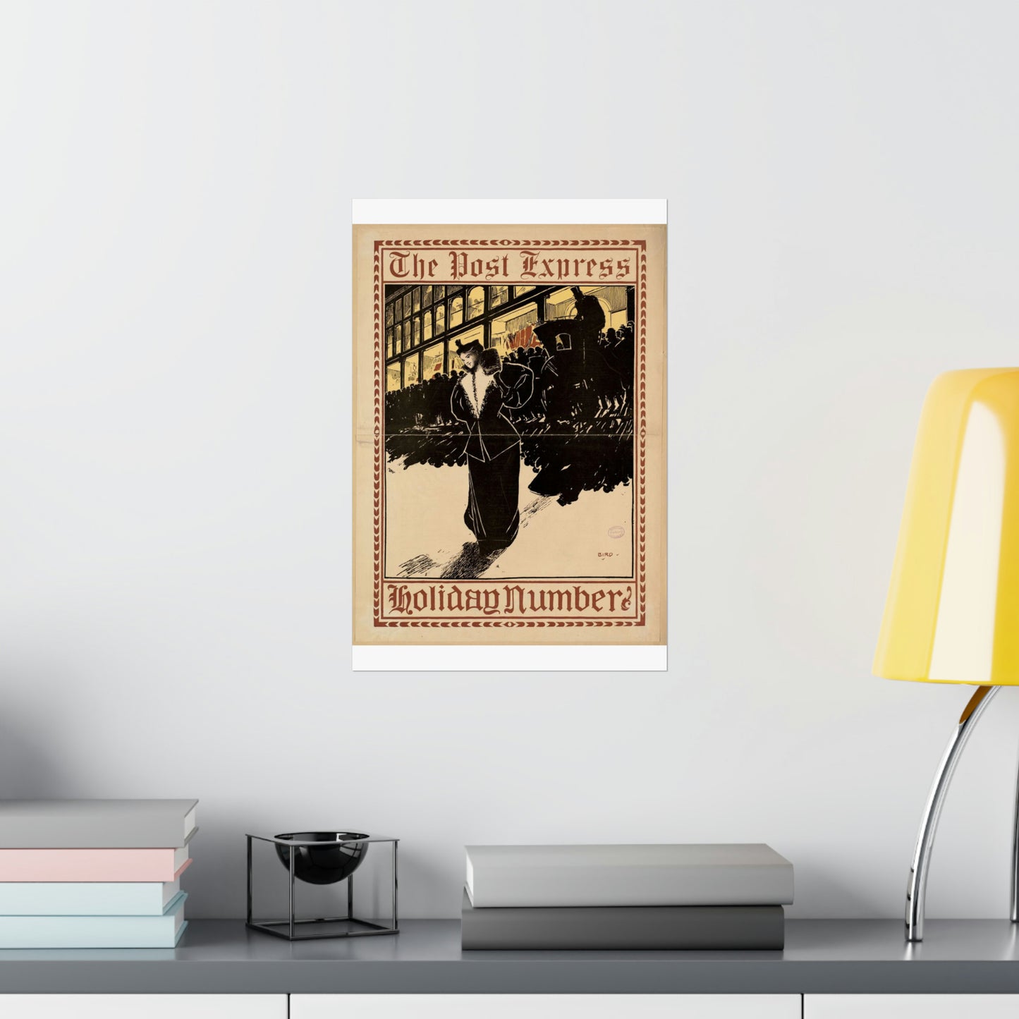 The post express, holiday number High Quality Matte Wall Art Poster for Home, Office, Classroom