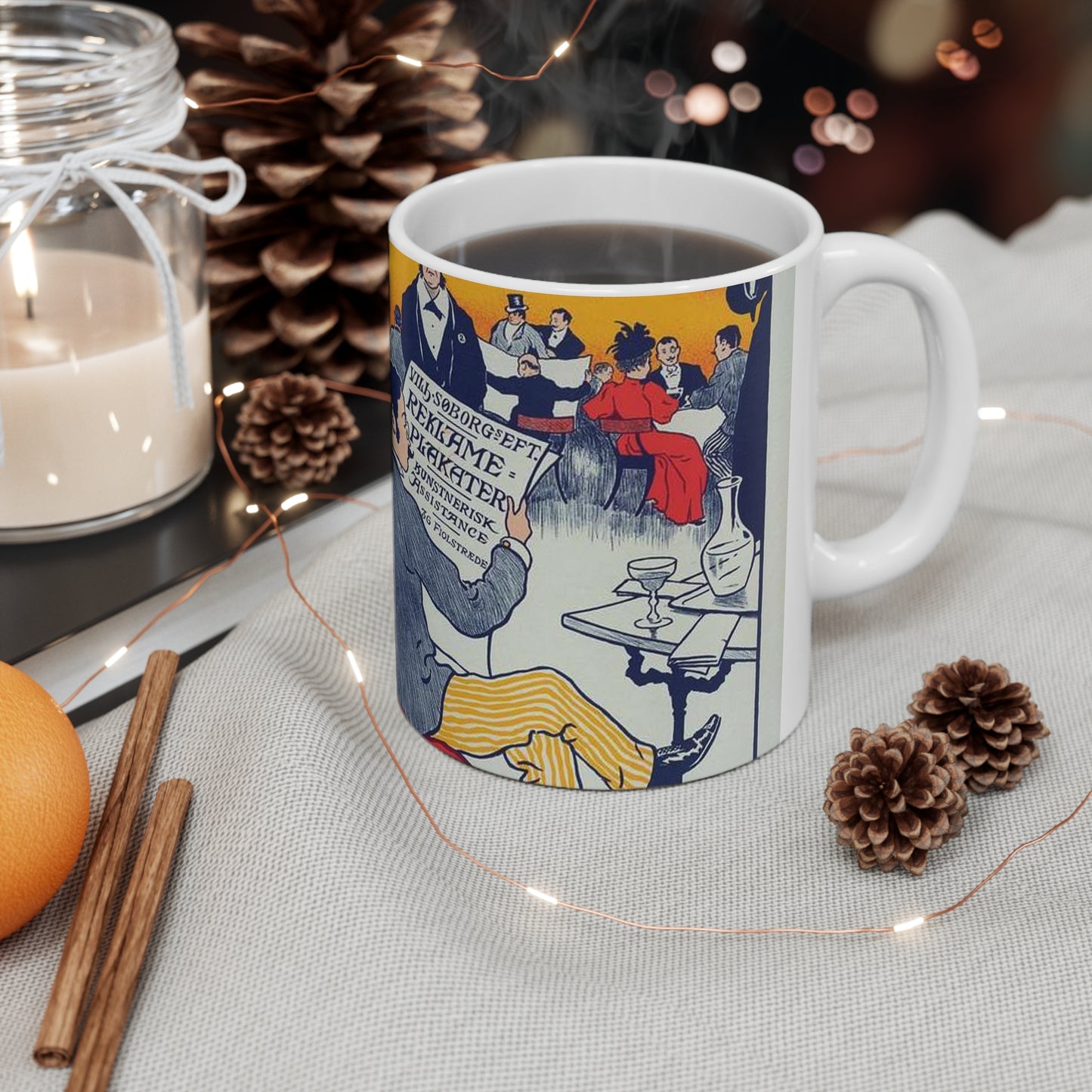 Affiche danoise pour les "Affiches artistiques Wilh. Söborg". Beautiful Novelty Ceramic Coffee Mug 11oz