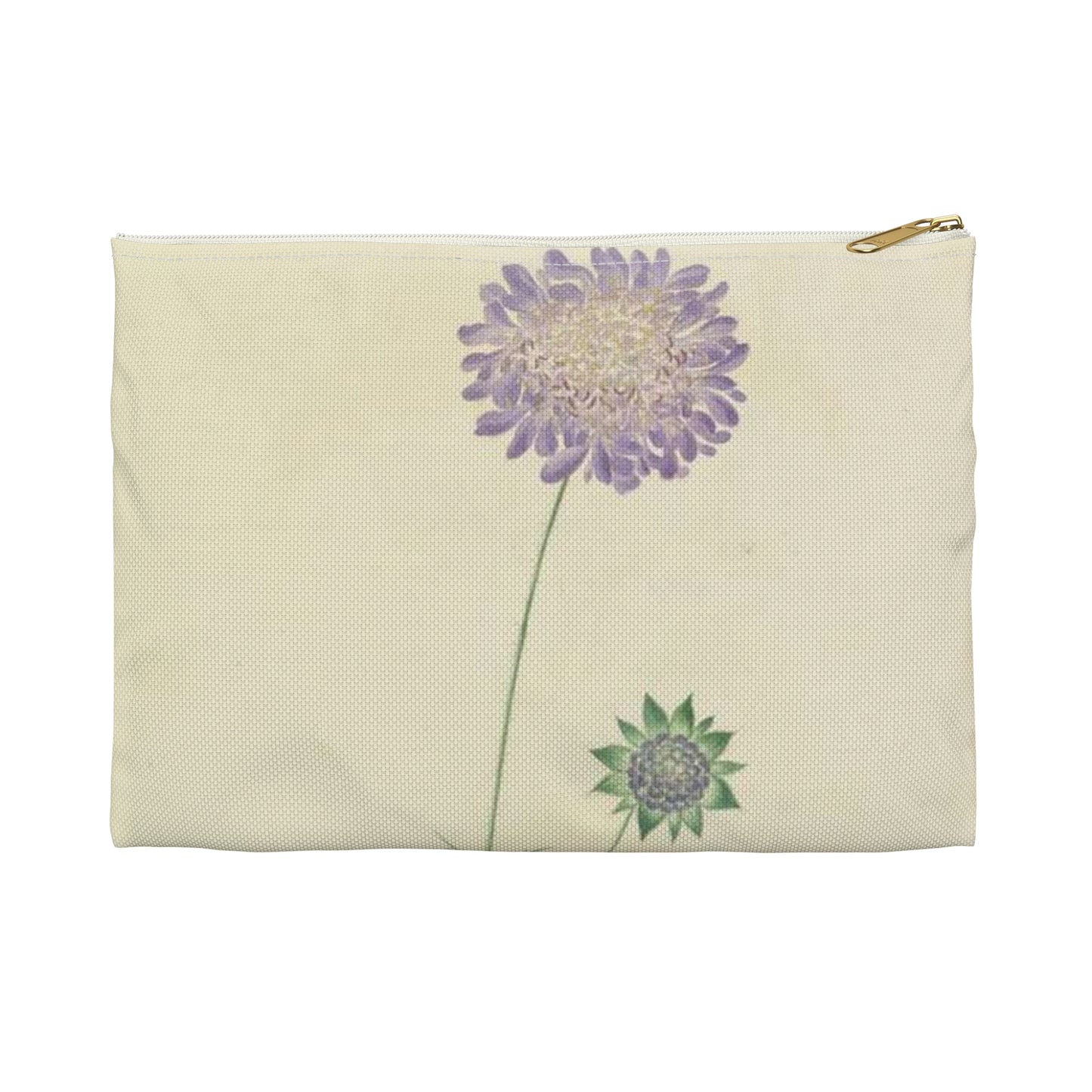 Scabiosa by Lydia Penrose Large Organizer Pouch with Black Zipper