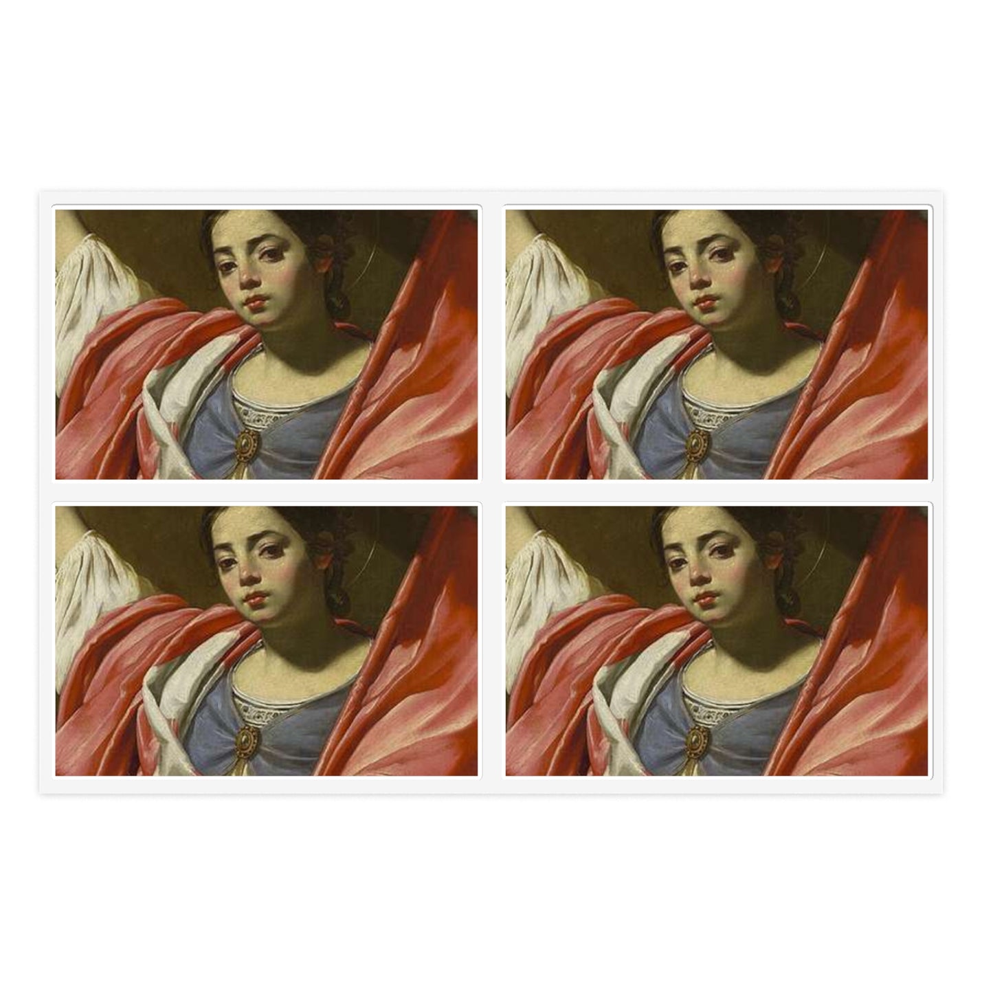 Vouet - School of - St. Ursula, c. 1620, 1961.285 Laminated UV Protective Vinyl Stickers