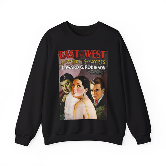 Poster - East is West - Vintage movie public domain poster Black Heavy Blend Adult Crew Neck SweatShirt