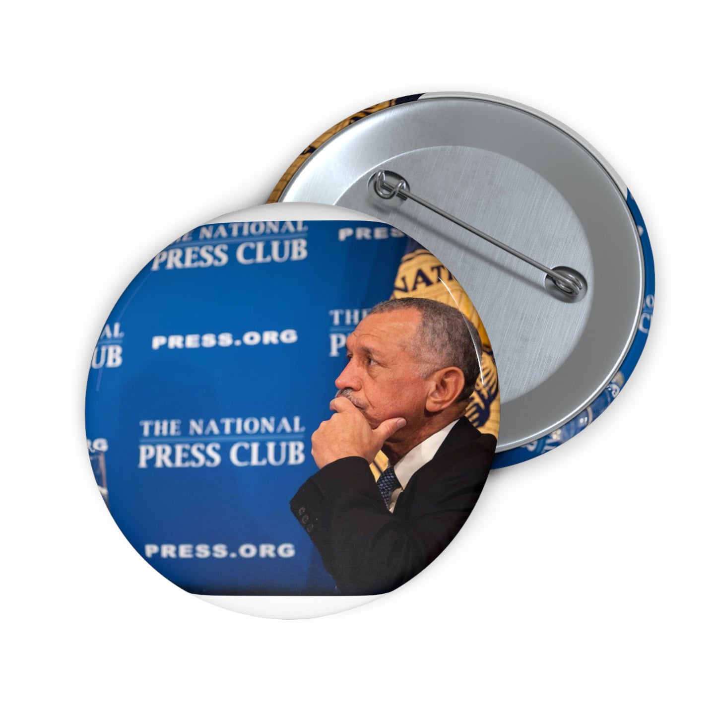 Commercial Human Spaceflight Press Conference Pin Buttons with Crisp Design