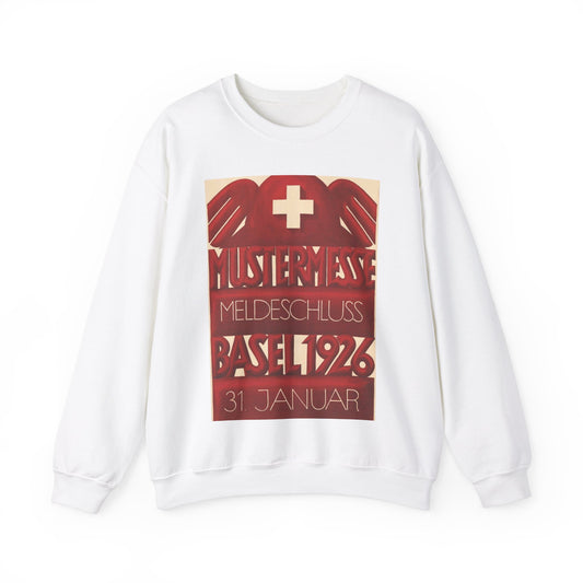 CH-000957-X-76125 Stoecklin - Art Deco public domain image White Heavy Blend Adult Crew Neck SweatShirt