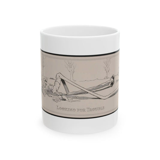 Looking for trouble - Print, Library of Congress collection Beautiful Novelty Ceramic Coffee Mug 11oz