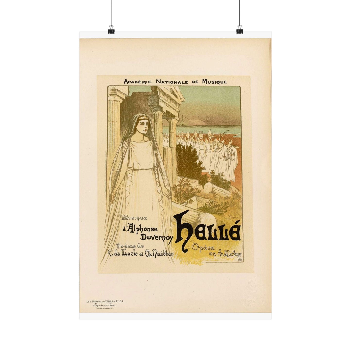 Maîtres de l'affiche V 1 - Pl 34 - Steinlen High Quality Matte Wall Art Poster for Home, Office, Classroom
