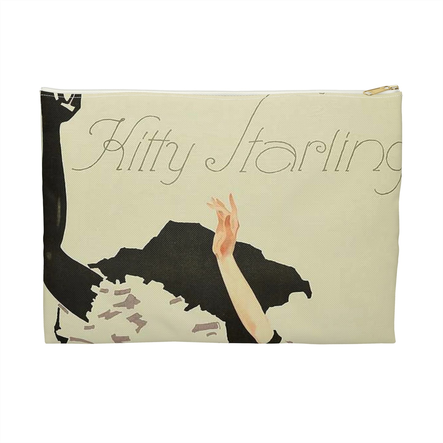 Kitty Starling - deutsch-amerikanische Excentric-Tänzerin, 1914 Large Organizer Pouch with Black Zipper