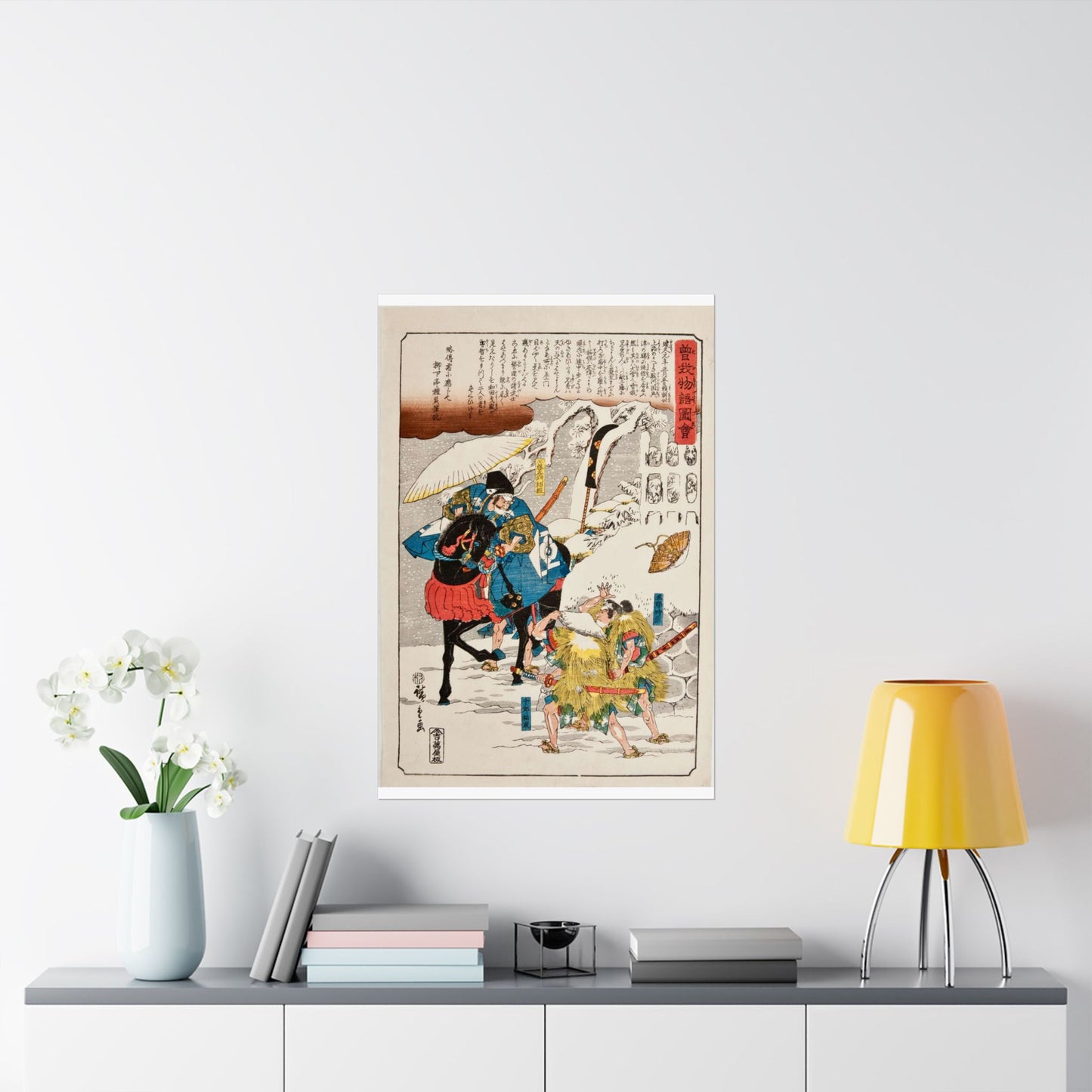 Japanese Woodblock - Google Art Project (TgHmLtWViNxvFA) High Quality Matte Wall Art Poster for Home, Office, Classroom