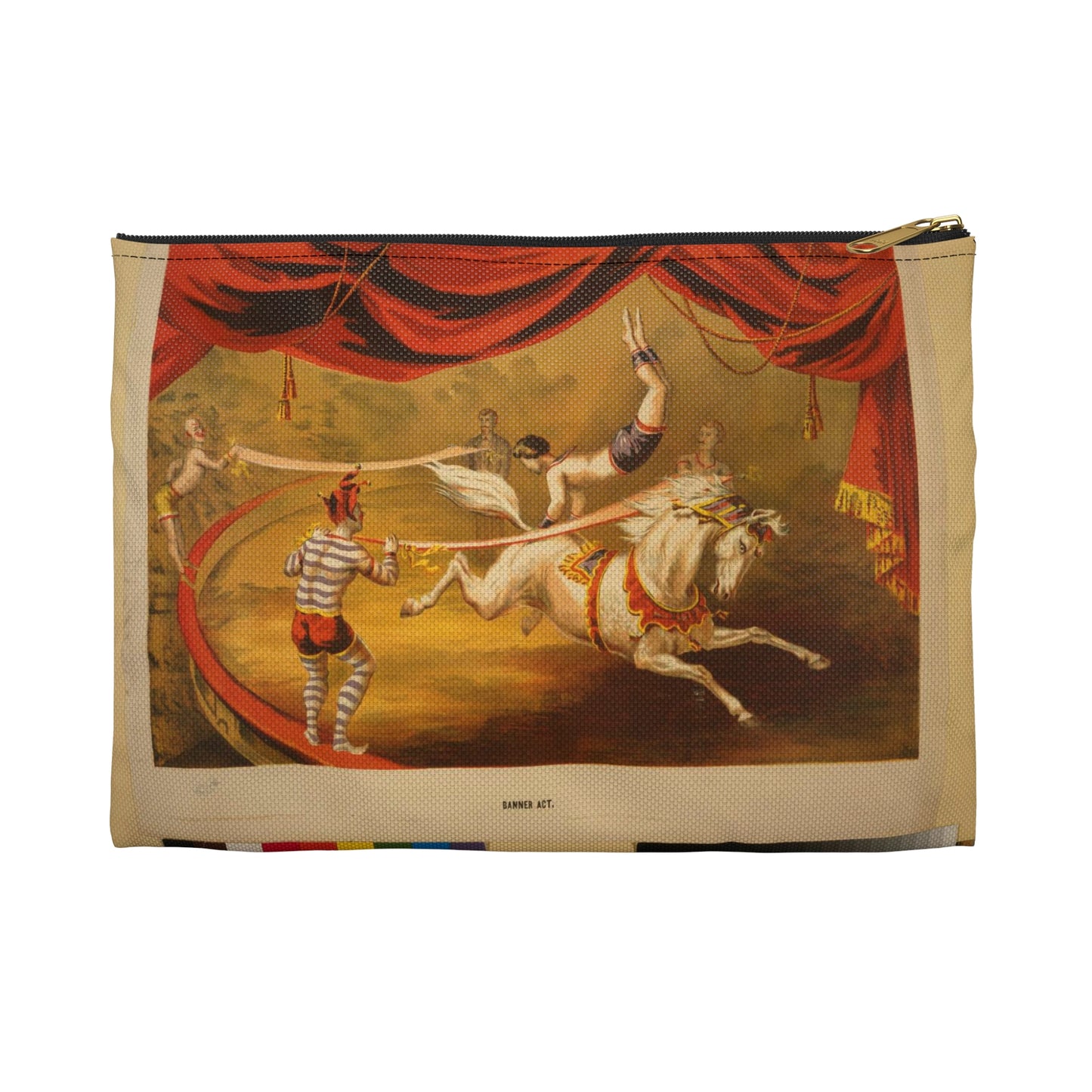Banner act - Print, Library of Congress collection Large Organizer Pouch with Black Zipper
