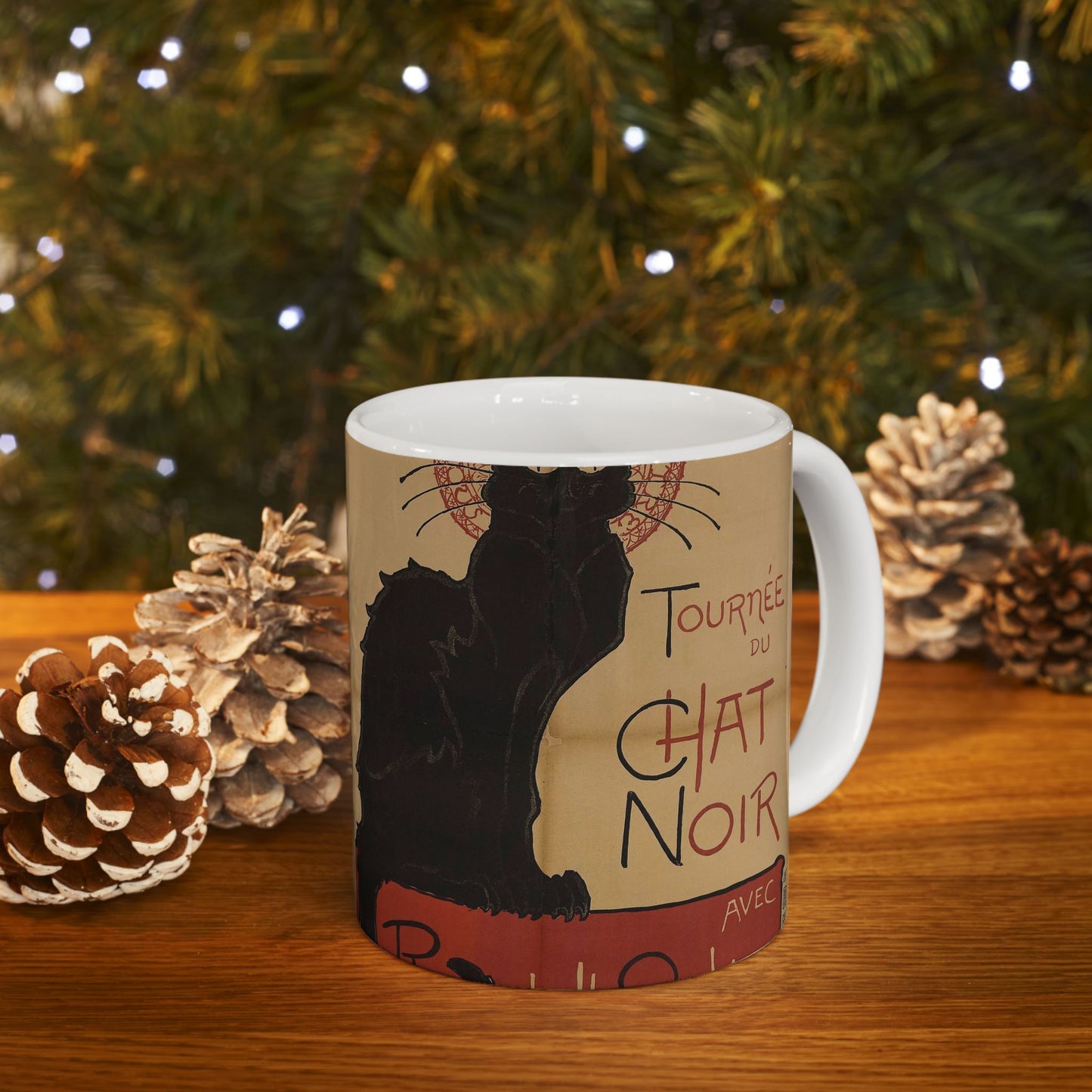 Prochainement/Tournée/ DU/ CHAT/ NOIR/ AVEC/ RODOLPHE SALIS Beautiful Novelty Ceramic Coffee Mug 11oz