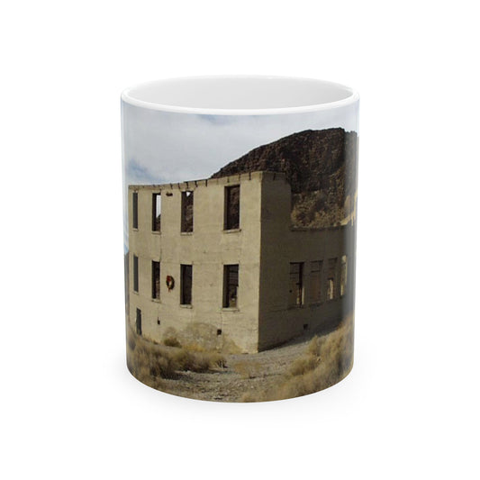 Death Valley Scenic Byway - An Abandoned Structure in Rhyolite Beautiful Novelty Ceramic Coffee Mug 11oz