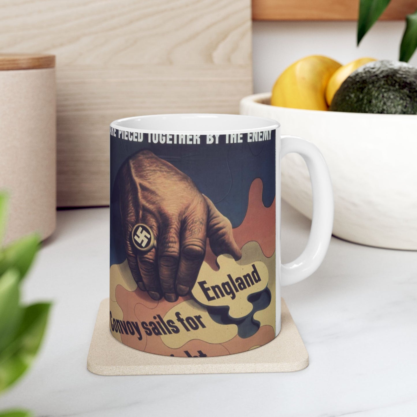 "Bits of careless talk are pieced together by the enemy" - NARA - 513972 Beautiful Novelty Ceramic Coffee Mug 11oz