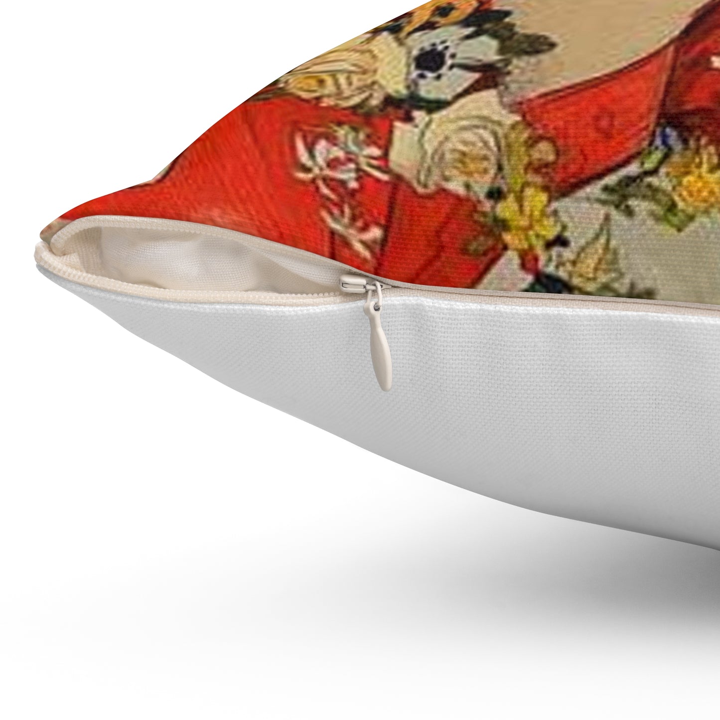 Affiche pour la "Fête des Fleurs de Bagnères-de-Luchon". Decorative Accent Square Pillow