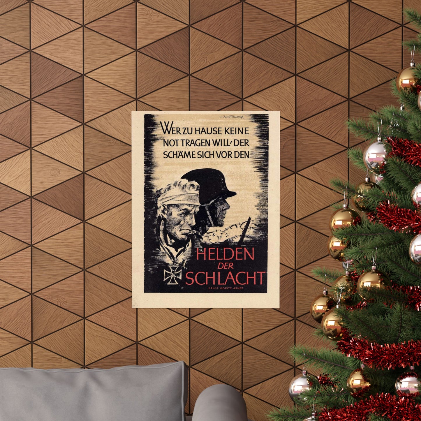 Wochenspruch der NSDAP 16 August 1942 High Quality Matte Wall Art Poster for Home, Office, Classroom