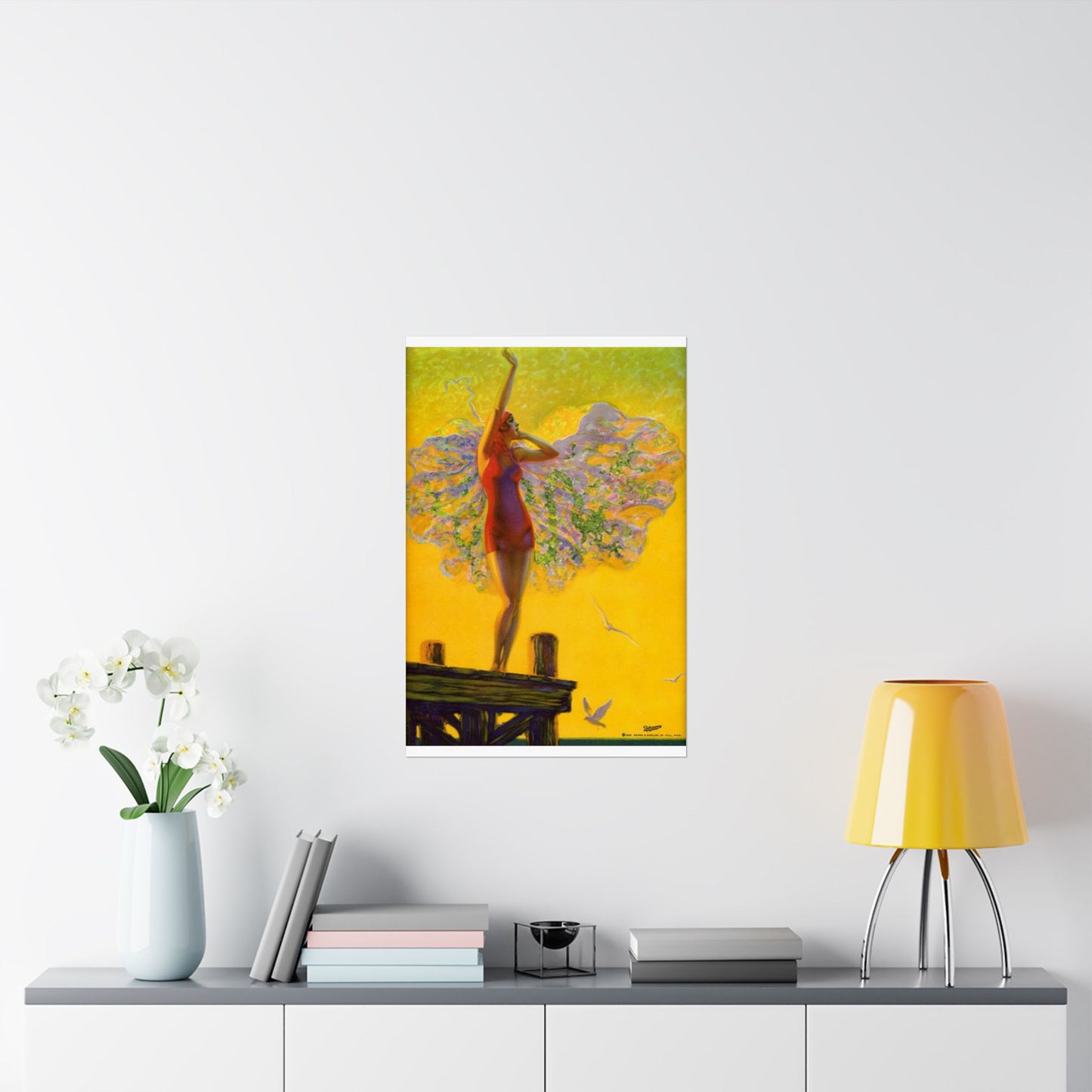 “Golden Glory” by Edward Mason Eggleston, 1929 High Quality Matte Wall Art Poster for Home, Office, Classroom