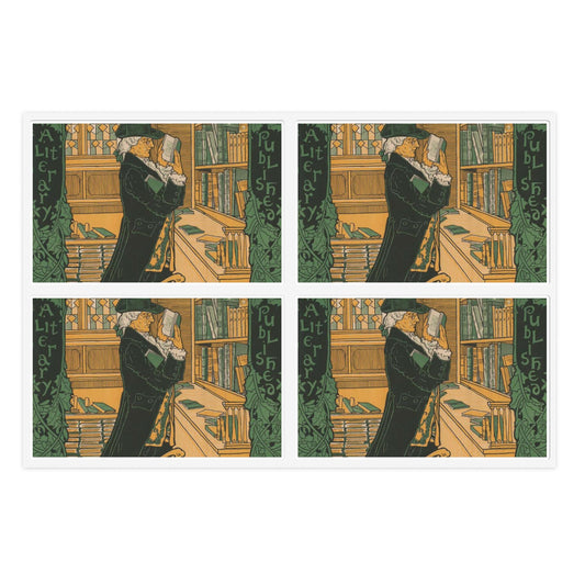 Louis Rhead - The bookman, Christmas number (2015646907) Laminated UV Protective Vinyl Stickers