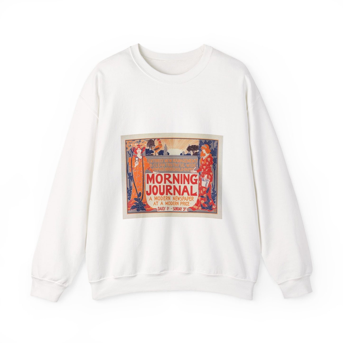 Louis Rhead - Affiche américaine pour le "Morning Journal". White Heavy Blend Adult Crew Neck SweatShirt