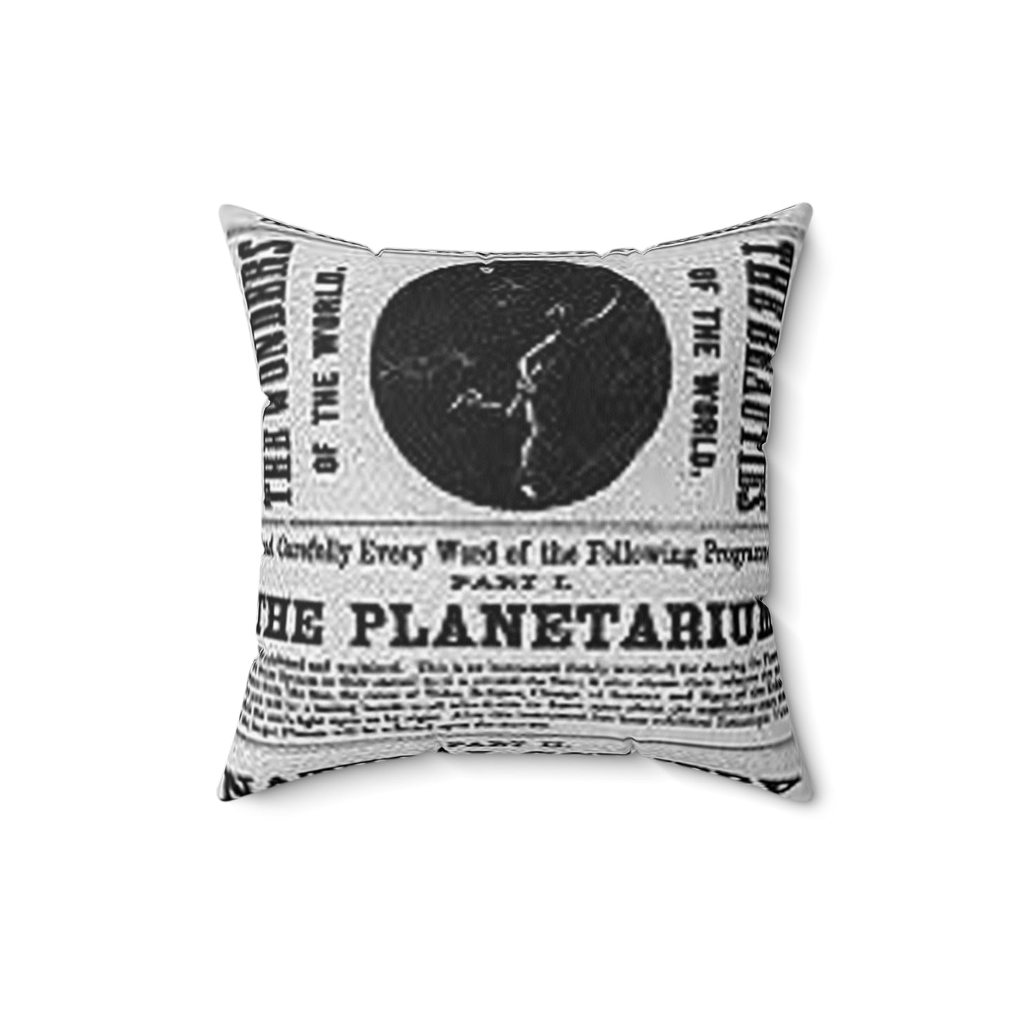 5th annual tour, B.A. Bamber's great dime show Decorative Accent Square Pillow