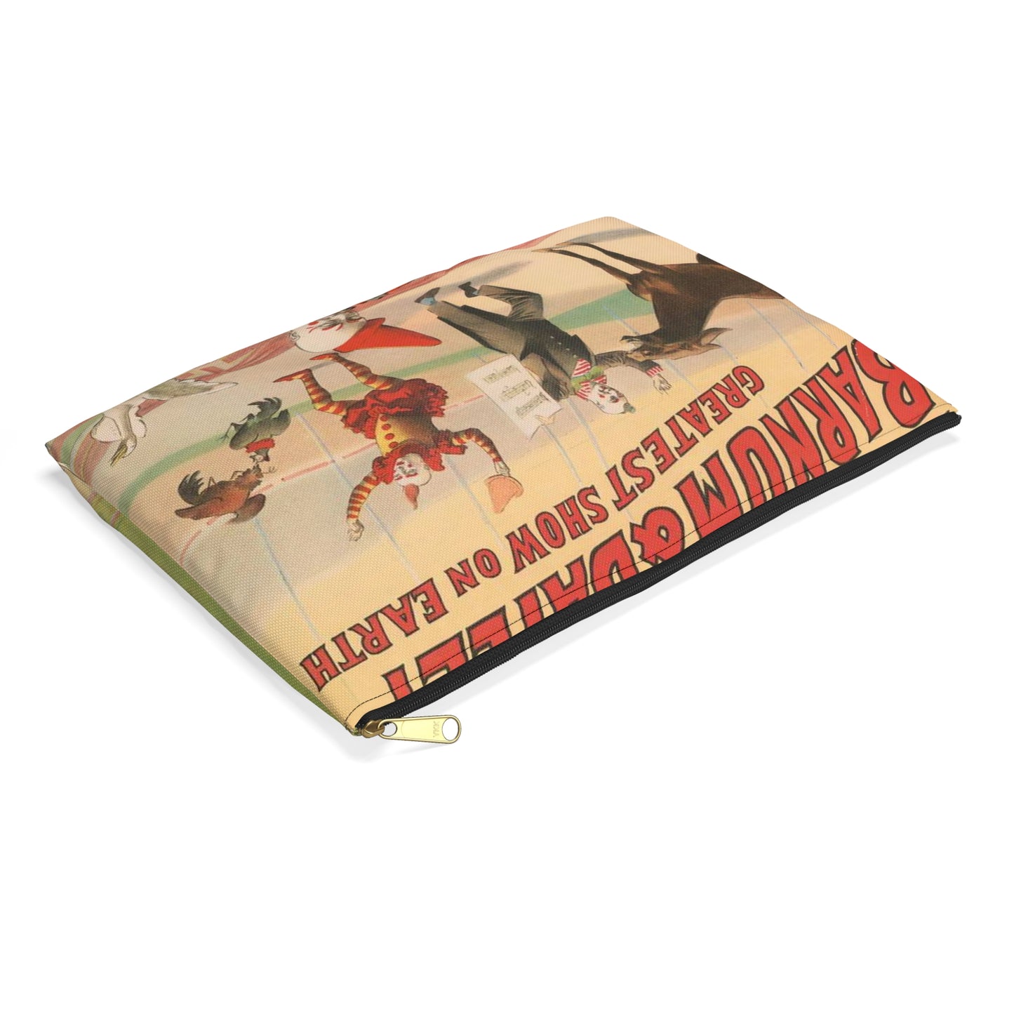 The Barnum & Bailey greatest show on earth. Wonderful performing geese, roosters and musical donkey / Strobridge Litho. Co., Cincinnati & New York. Large Organizer Pouch with Black Zipper