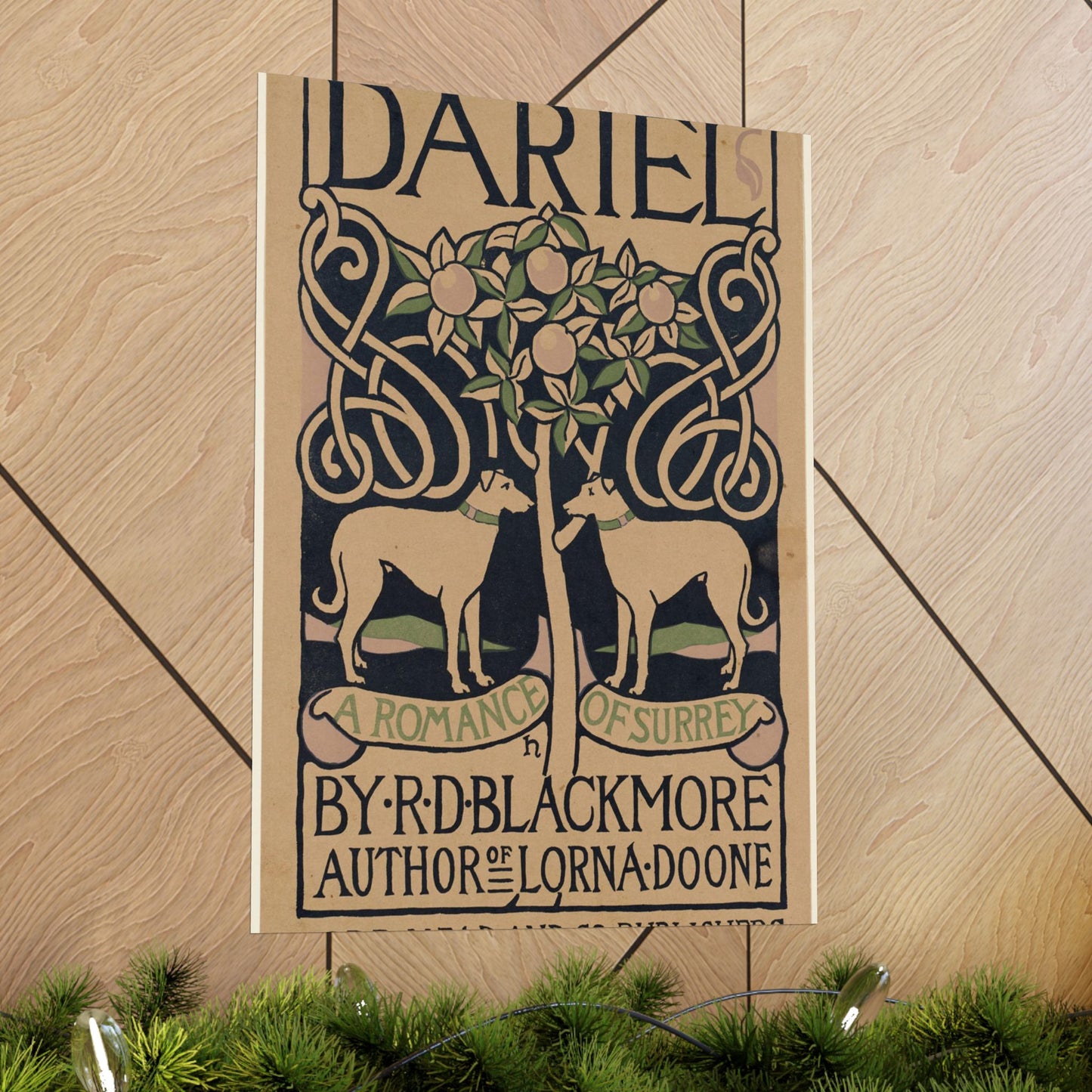 Dariel, a romance of Surrey, by R. D. Blackmore High Quality Matte Wall Art Poster for Home, Office, Classroom