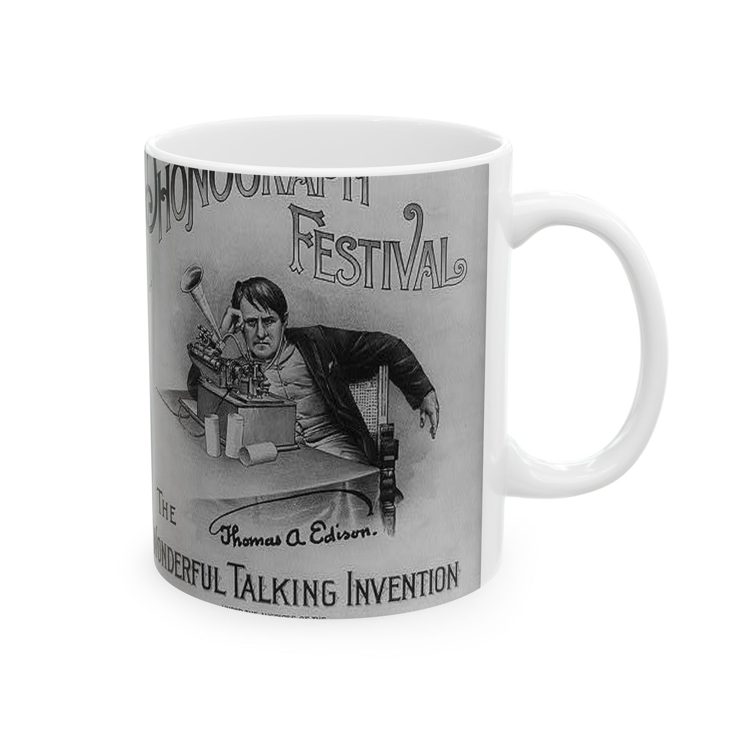 Prof. Thad Sheridan Fritz's phonograph festival Beautiful Novelty Ceramic Coffee Mug 11oz