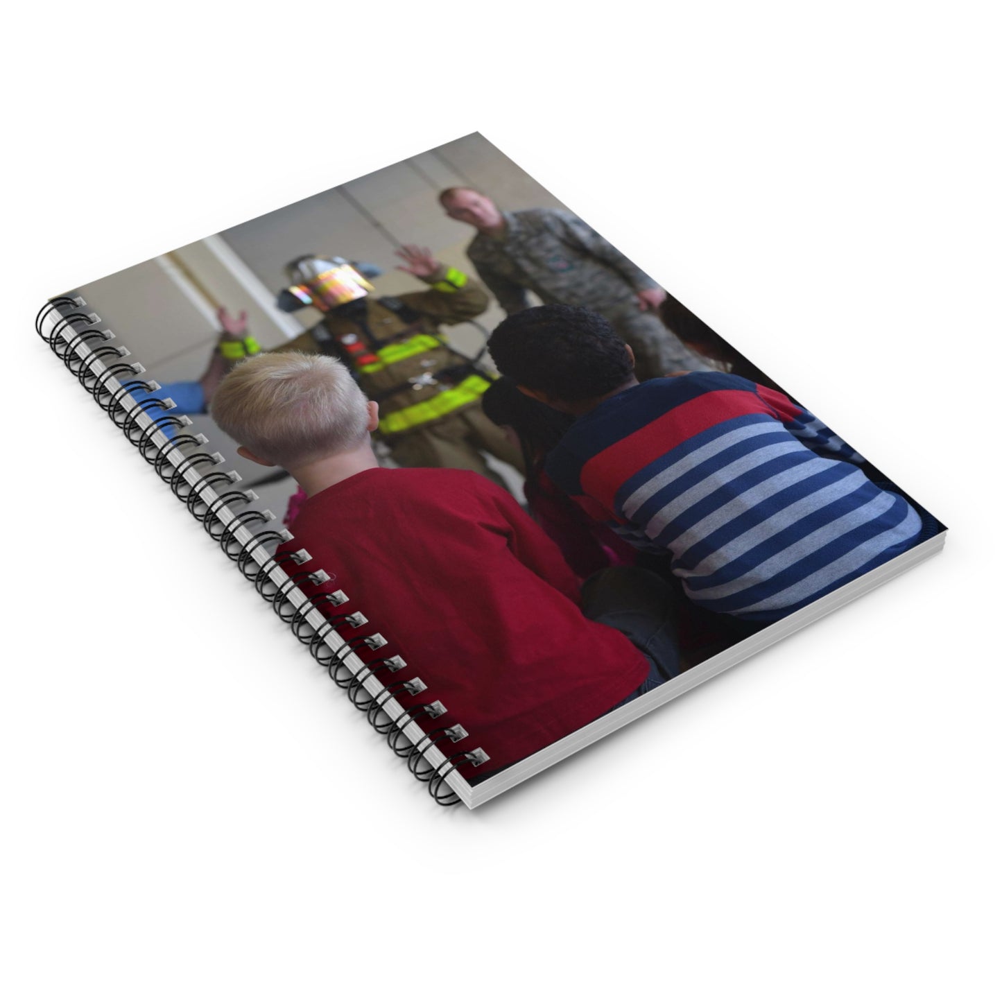 Students from Samuel P. Langley Elementary School, Spiral Bound Ruled Notebook with Printed Cover