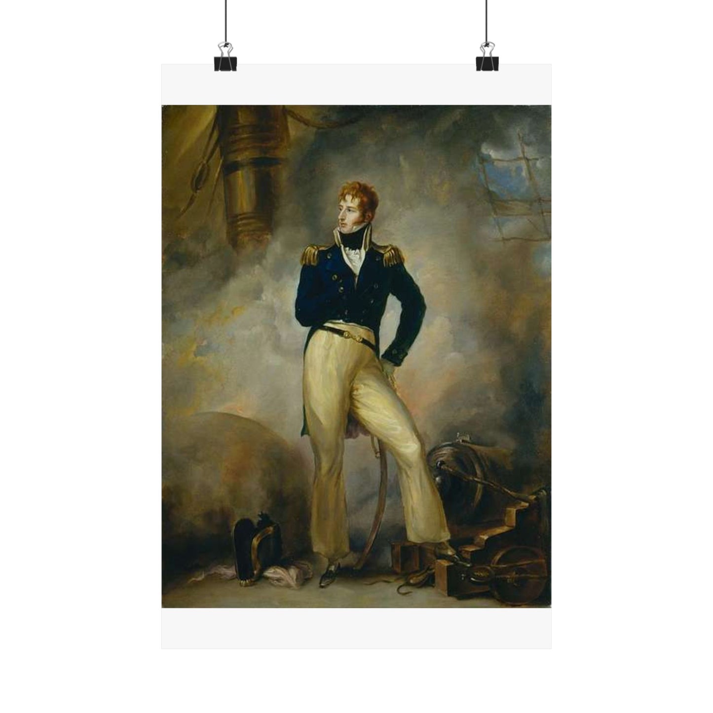 Lord Cochrane 1807 - Public domain  painting High Quality Matte Wall Art Poster for Home, Office, Classroom