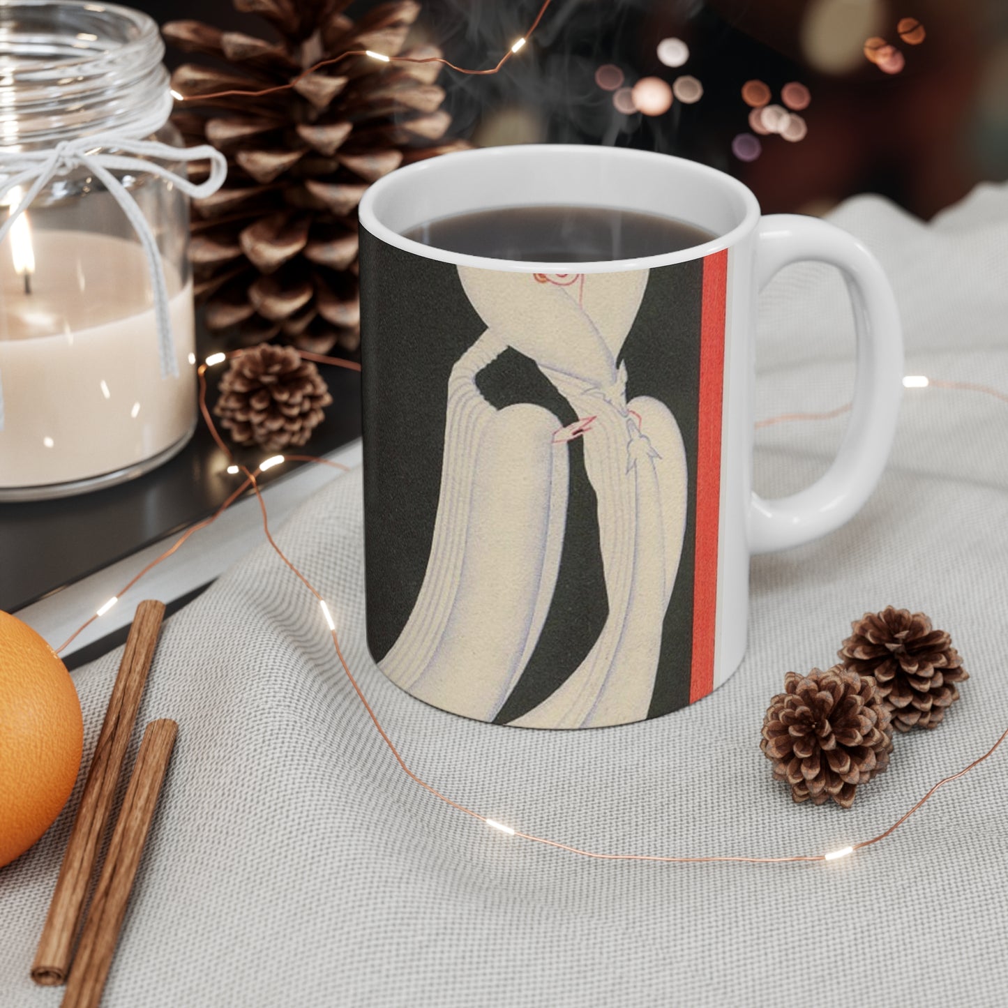 Fourrures André Brunswick - Public domain portrait painting Beautiful Novelty Ceramic Coffee Mug 11oz