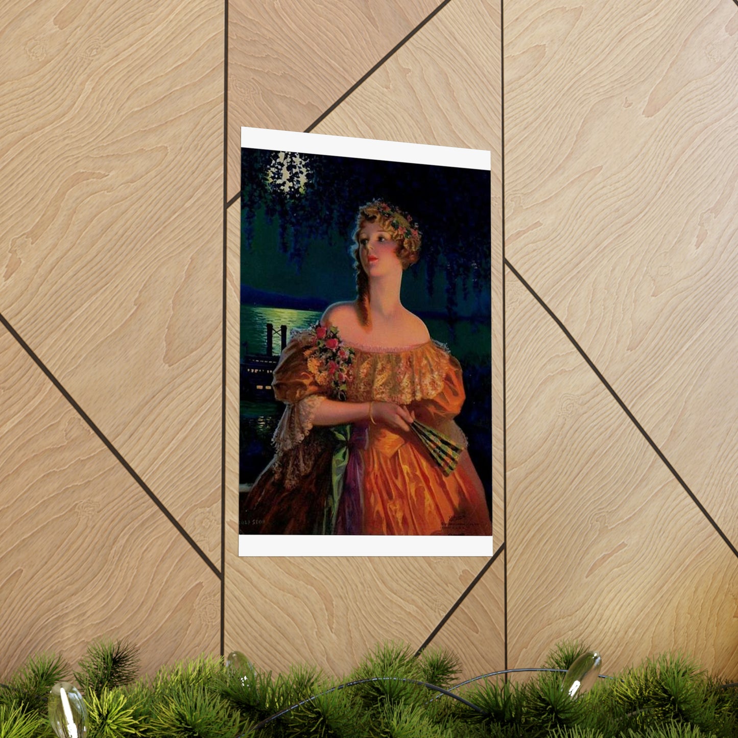 "Dixie", print of painting by Edward Mason Eggleston, 1929 High Quality Matte Wall Art Poster for Home, Office, Classroom